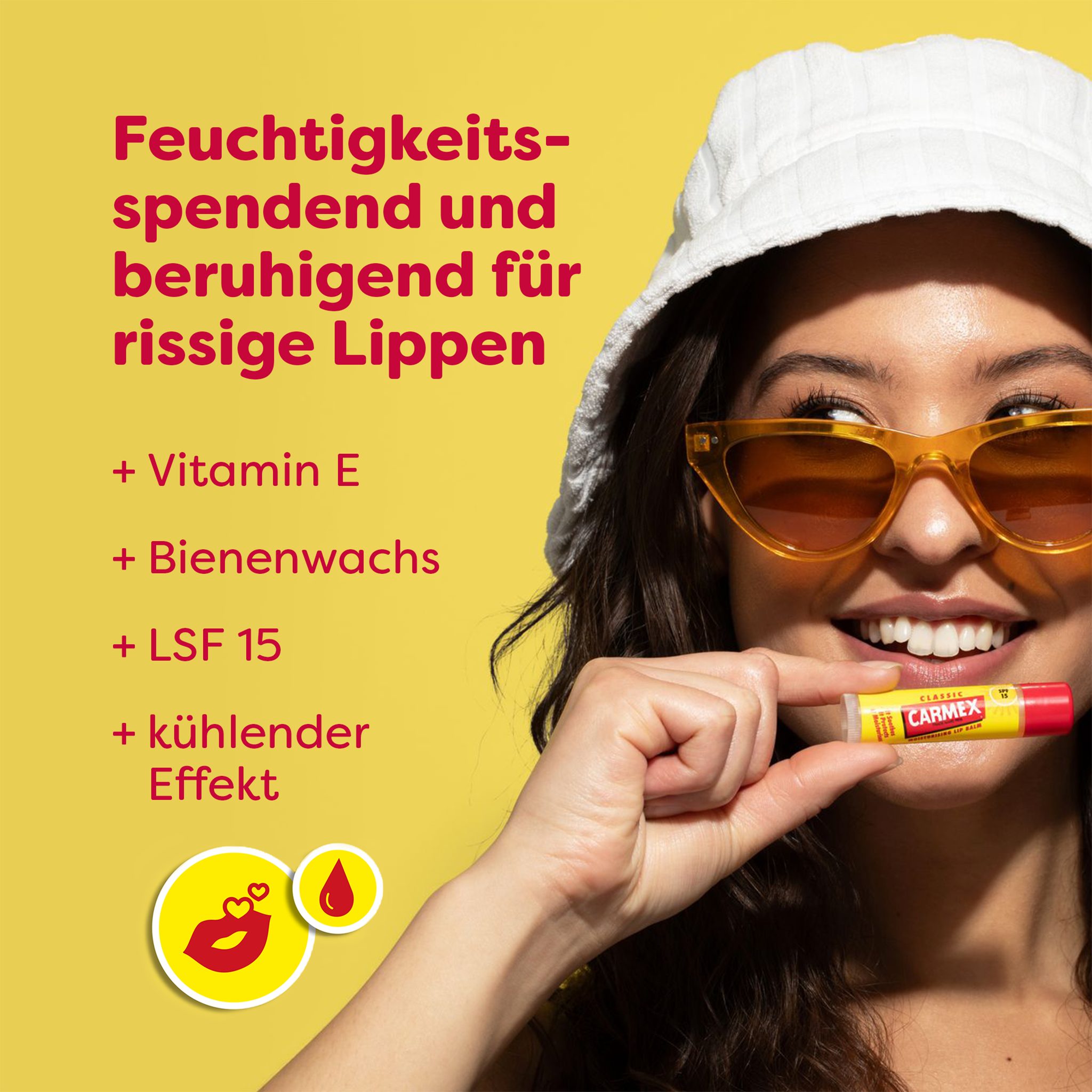 Carmex Lippenpflegestift Carmex Classic Stick - 12 x 4,25g