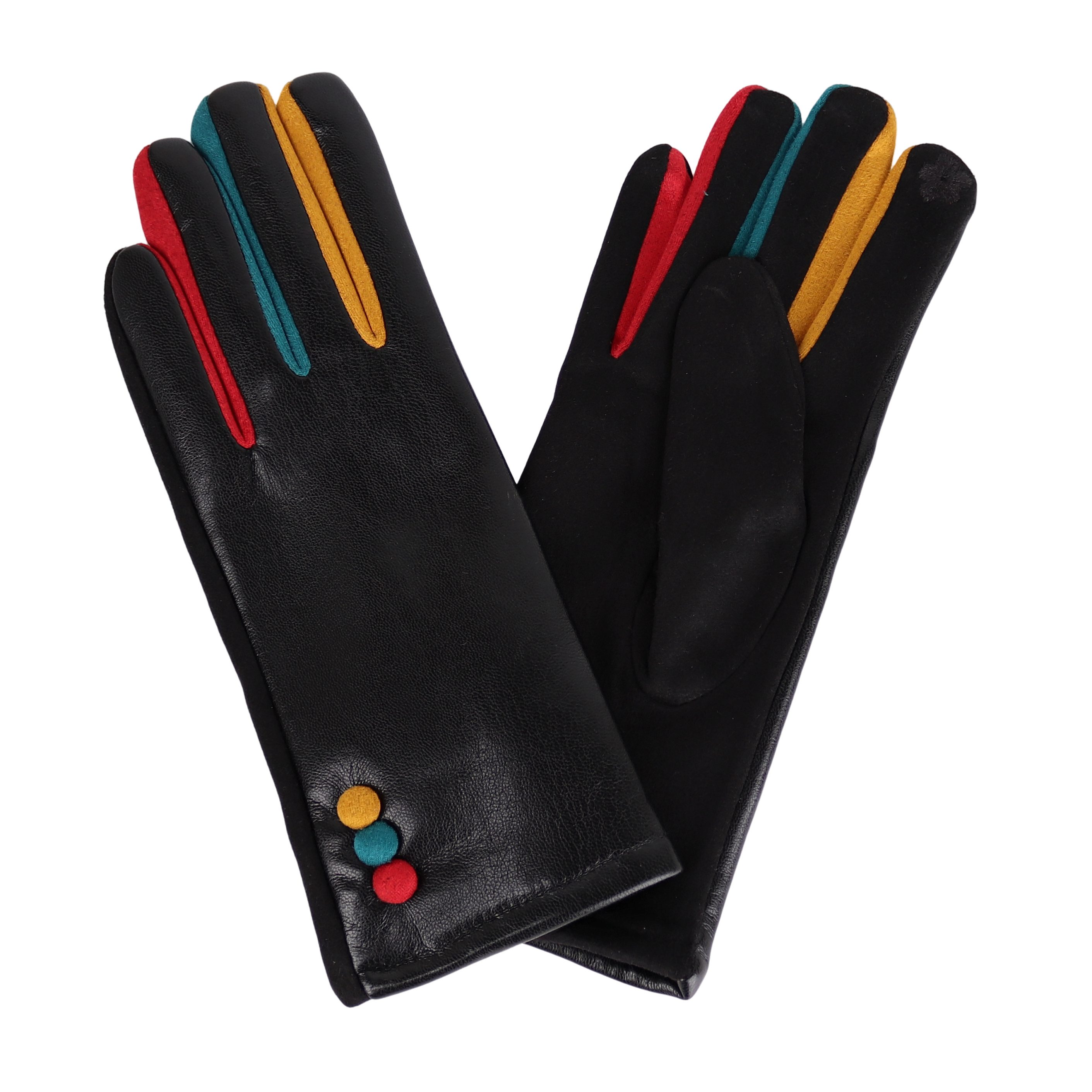 MIRROSI Lederhandschuhe Damen Touchscreen Handschuhe gefüttert Warm ONESIZE günstig online kaufen