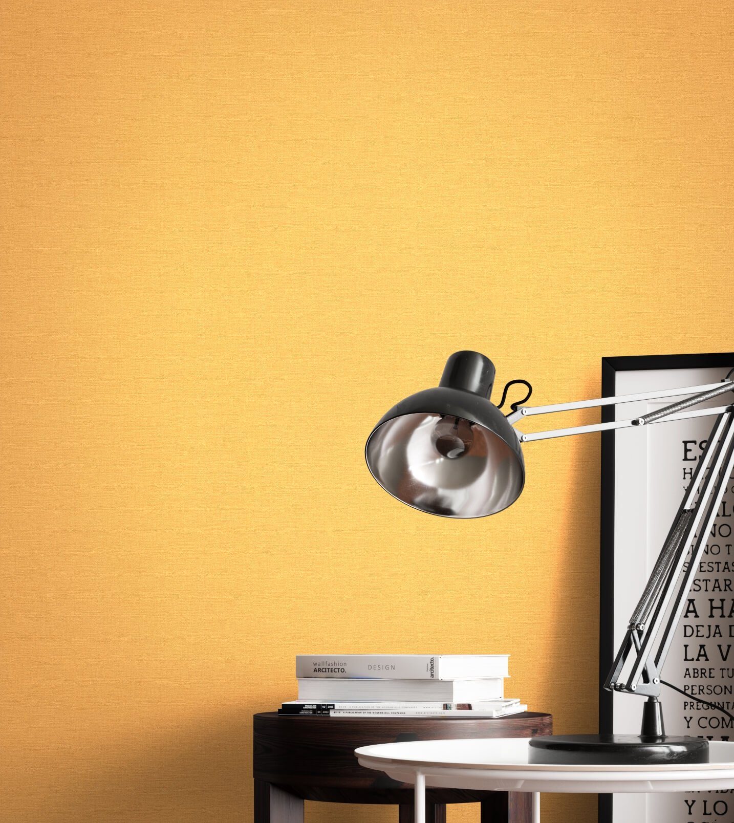 Newroom Vliestapete, Gelb Tapete Modern Unifarbe günstig online kaufen