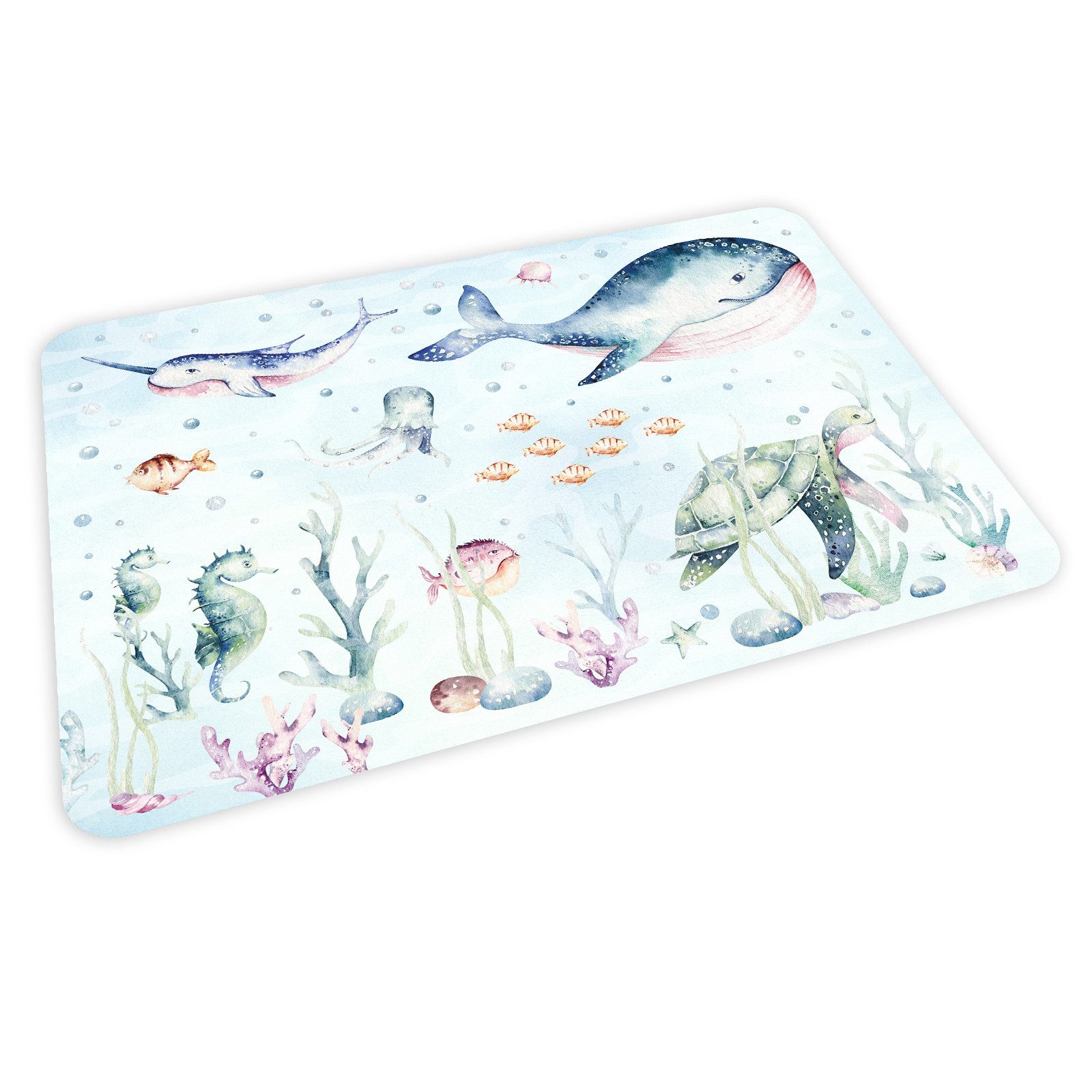 nikima Platzset stabiles Vinyl Tischset Unterwasser Kinder Platzset abwaschbar, (1-St)