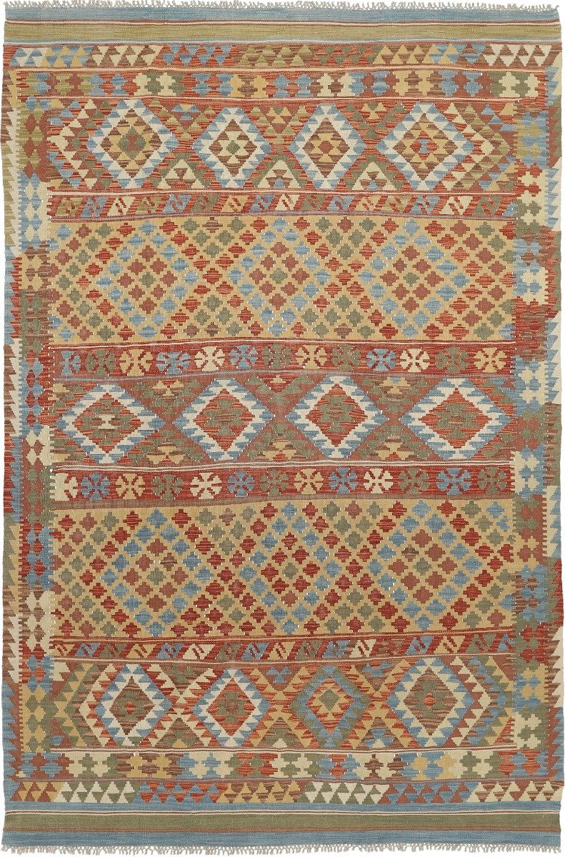 Carpet Avenue Teppich Kelim Afghan Royal 300x197, Rechteck, Höhe: 4 mm