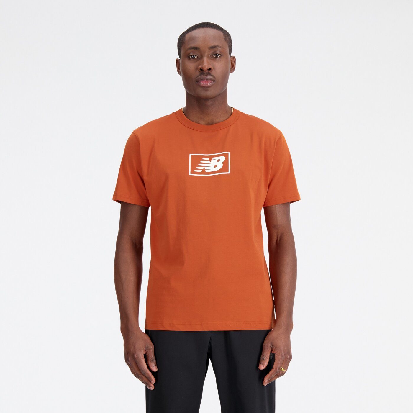 New Balance Kurzarmshirt Logo Essentials T-Shirt NB ROX