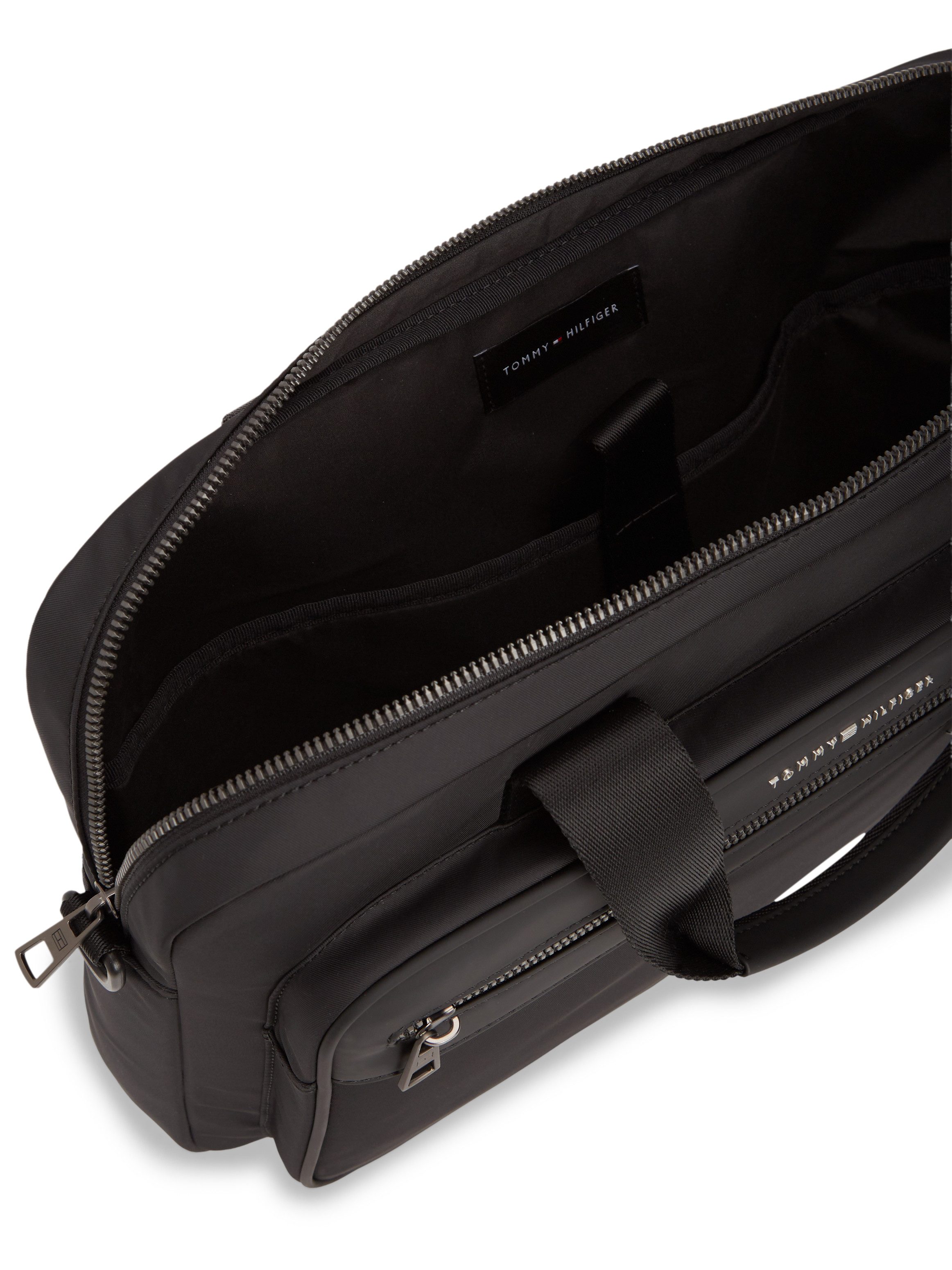 Tommy Hilfiger Laptoptasche TH REPREVE COMPUTER BAG, Unisex Geschäftstasche, Computertasche mit Logoschriftzug
