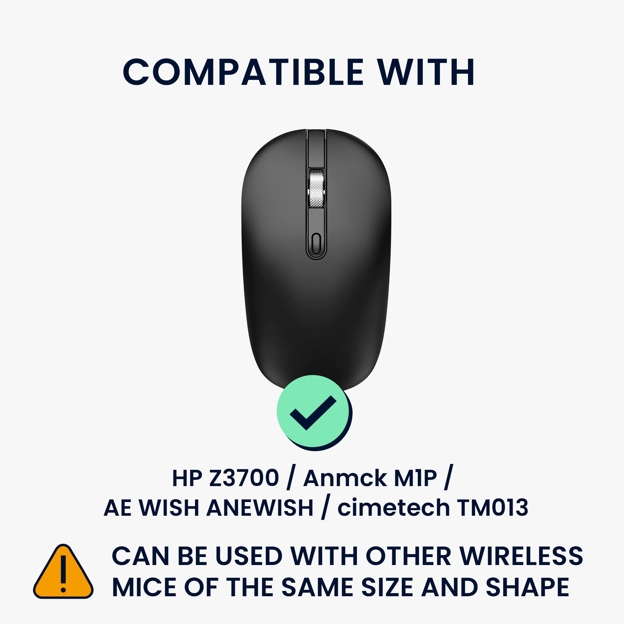 kwmobile Schutz-Set Maus Tasche für HP Z3700 / Anmck M1P / AE WISH ANEWISH / cimetech, Case für Bluetooth Maus aus robustem Cord und Neopren Stoff