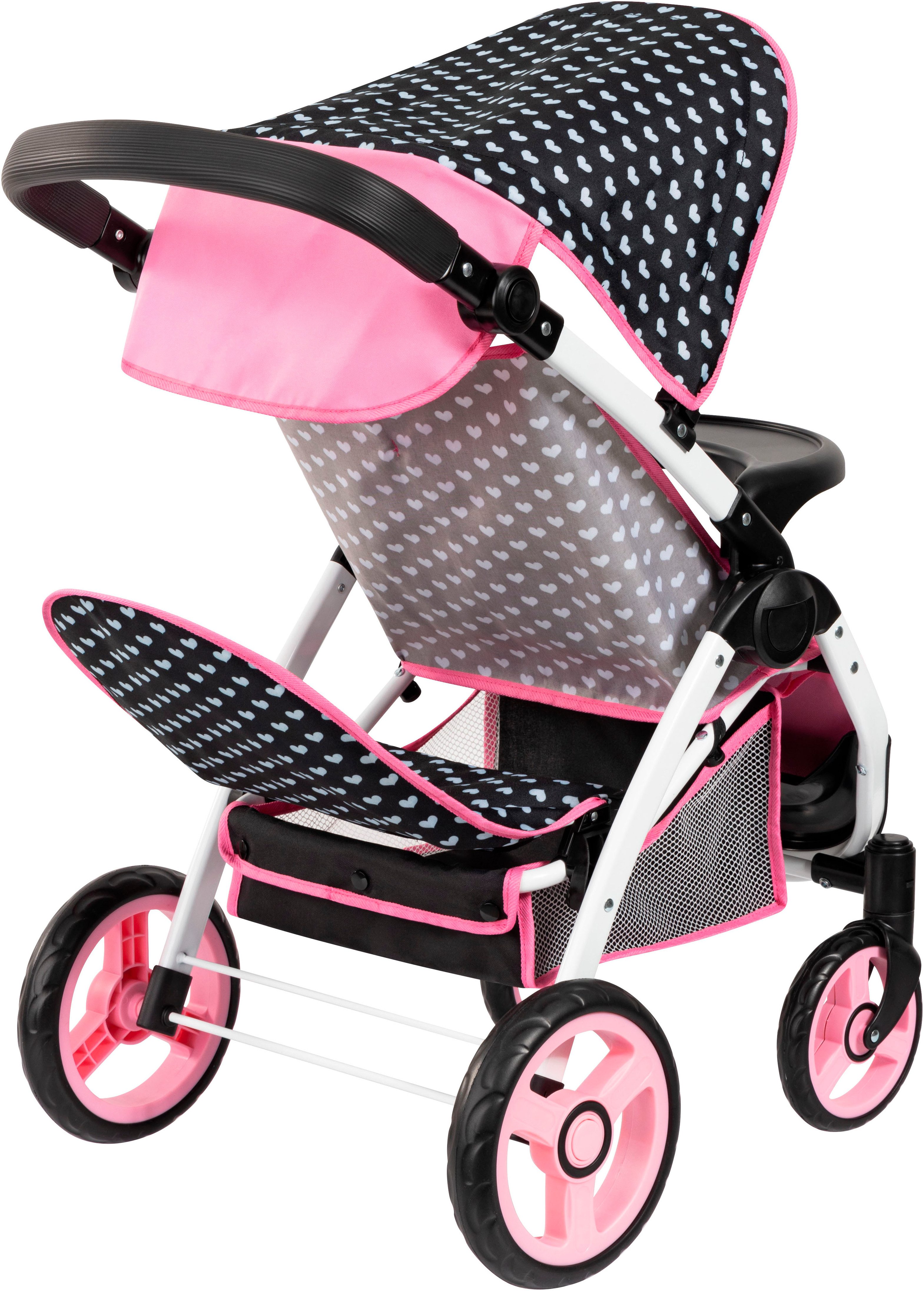 Bayer Puppen-Zwillingsbuggy Twin Star, schwarz, mit günstig online kaufen