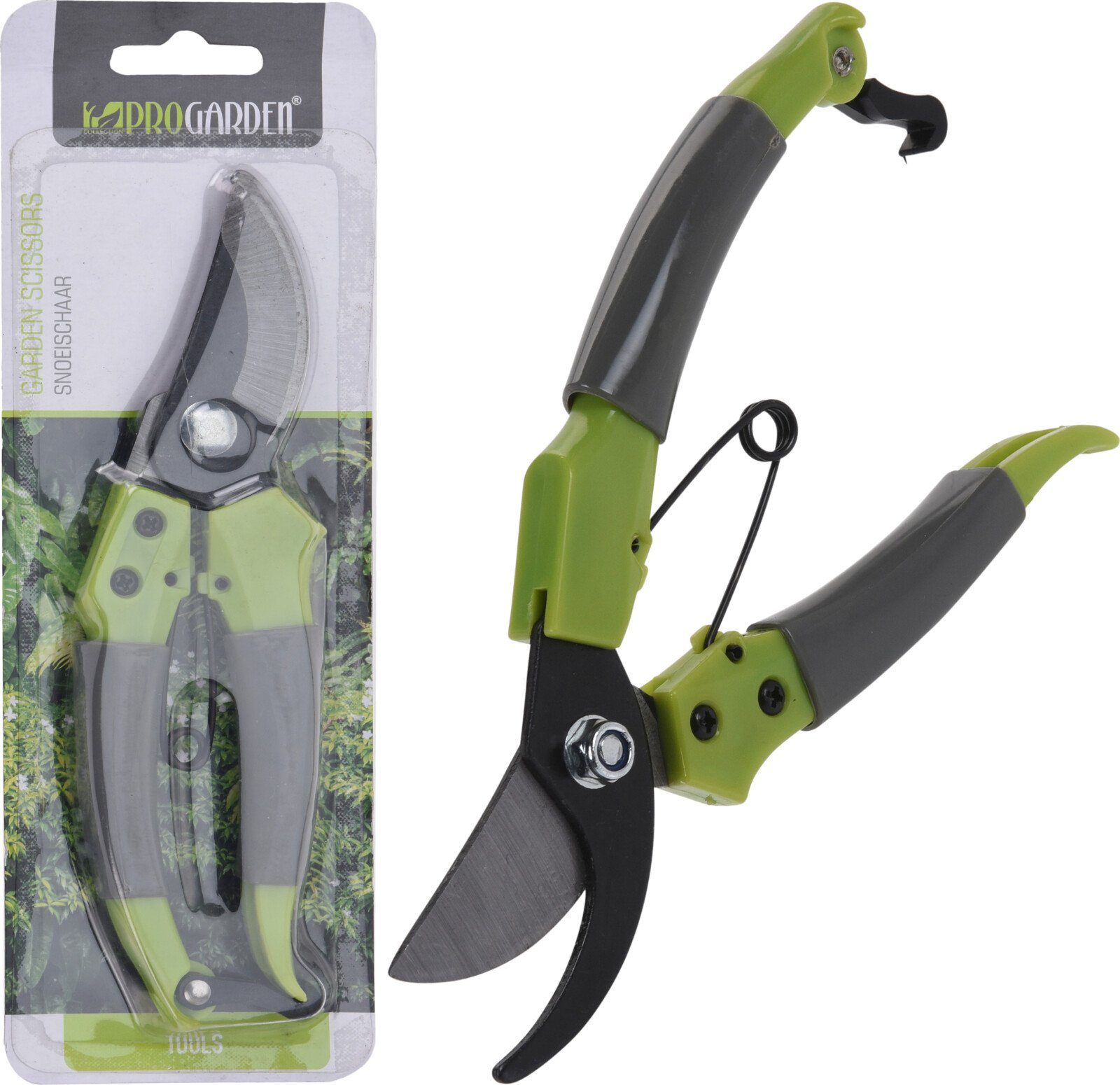 Progarden Gartenschere Gartenarbeit Scheren 2 er Set Schwarz, (Set, 2-tlg., Heckenschere + Gartenschere), Heckenschere, Astschere, Gartenwerkzeug, Rostfrei, Gummigriff