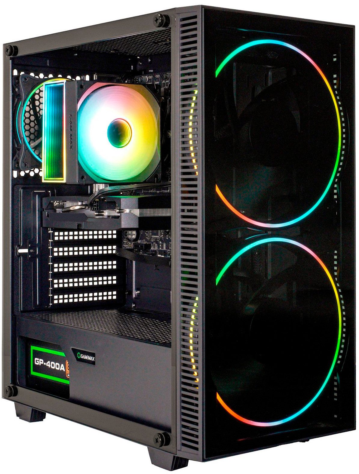 GAMEMAX Black Hole 8168 Intel Core Ultra 5 245KF 32GB DDR5 1TB SSD RX 9070 Gaming-PC (Intel® Core Ultra 5 245KF, RX 9070, 32 GB RAM, 1000 GB SSD, Luftkühlung aktiv, Windows 11, DDR5 RAM)