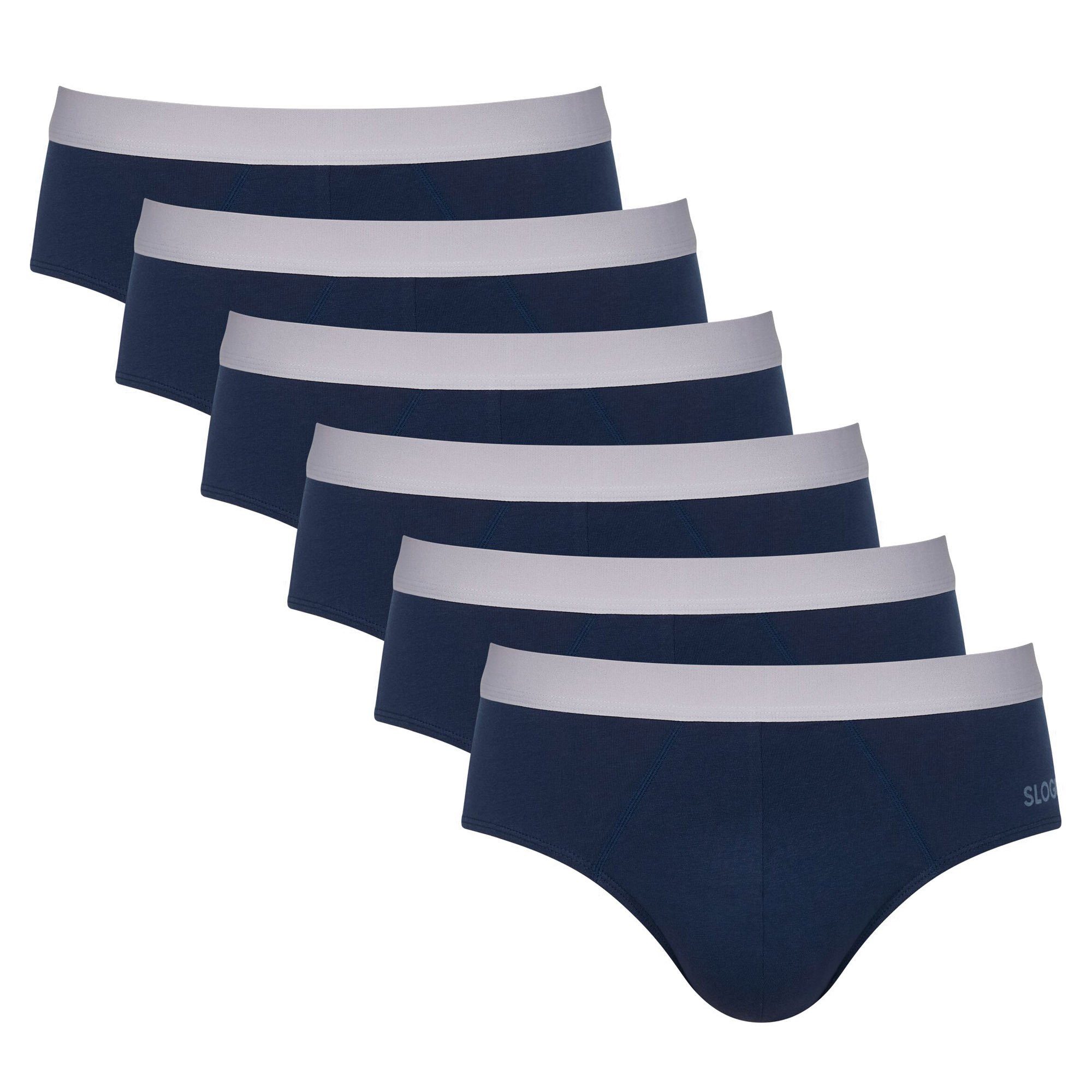 Slip Herren Slip 6er Pack Baumwollmischung