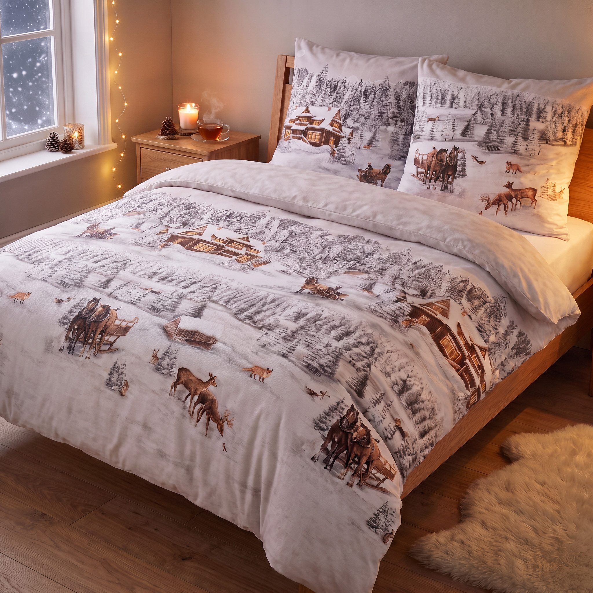 Weihnachtsbettwäsche 200x200 online kaufen