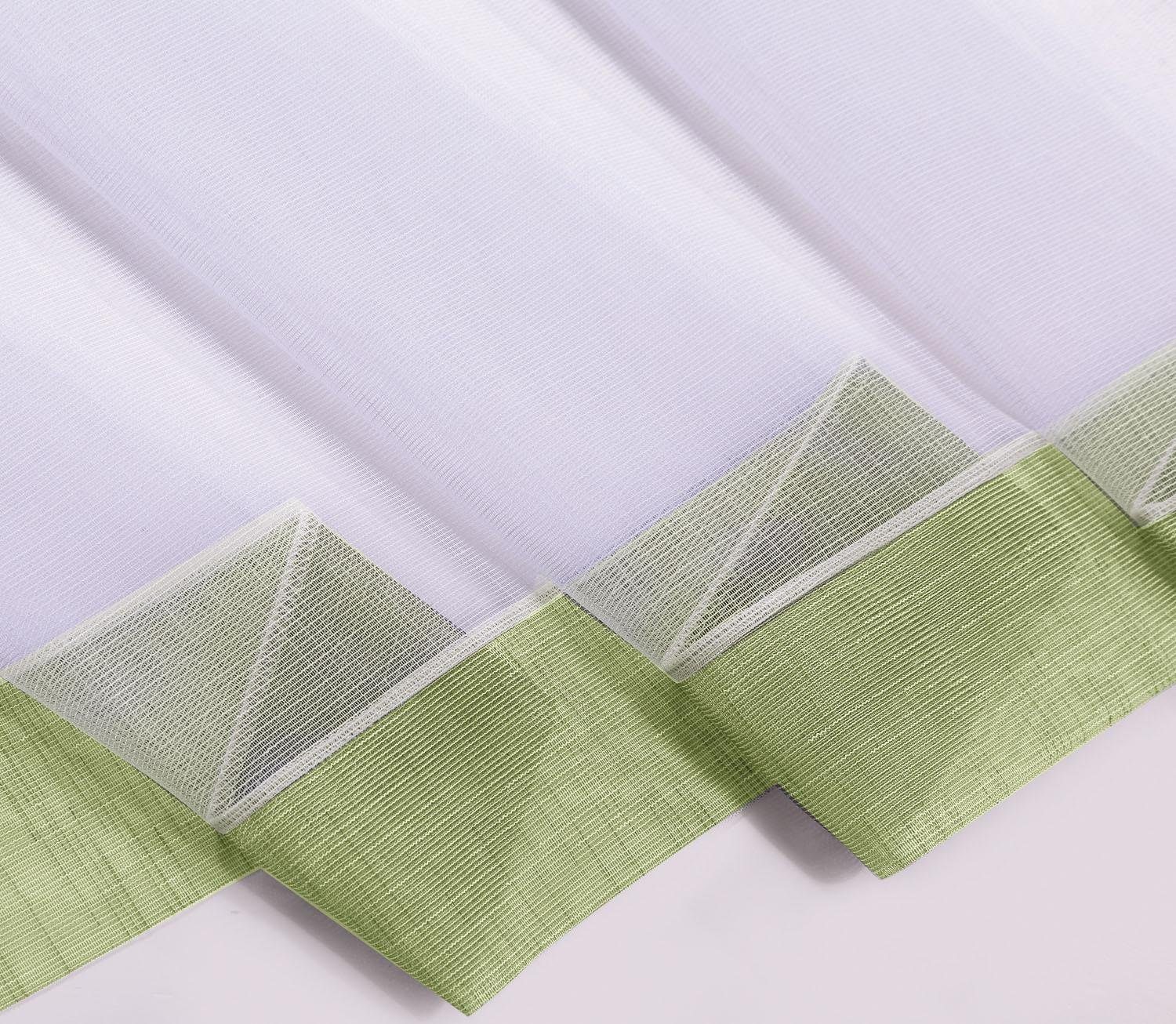 Happy Home Scheibengardine CARA (1 St), Schlaufen, transparent, HxB: 50x150, Webware "Made in Germany"