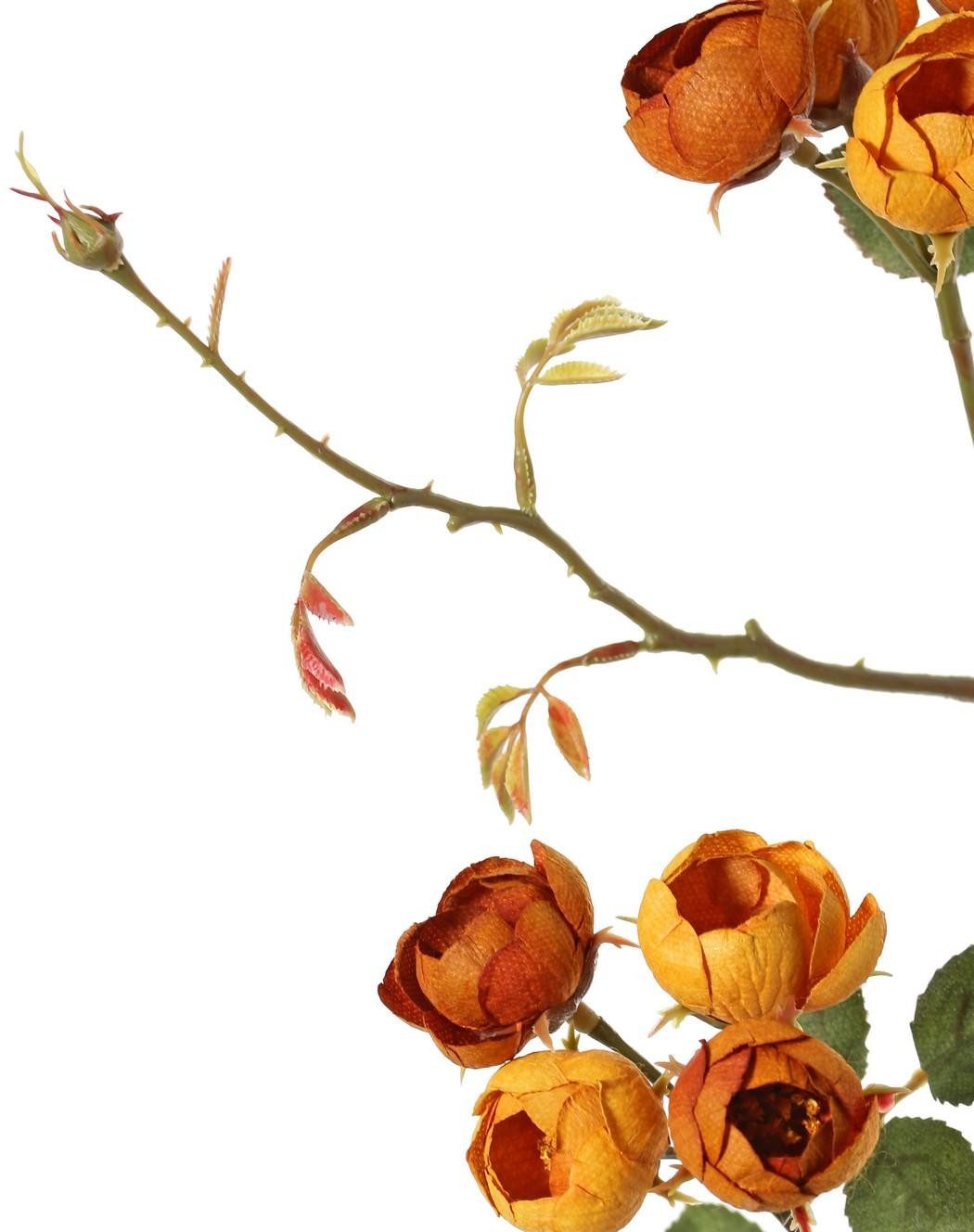 Kunstzweig Kunst Kohl-Rosen Zweig Lorraine, Eco Collection, gel Rose (Kohl-Rose), artplants