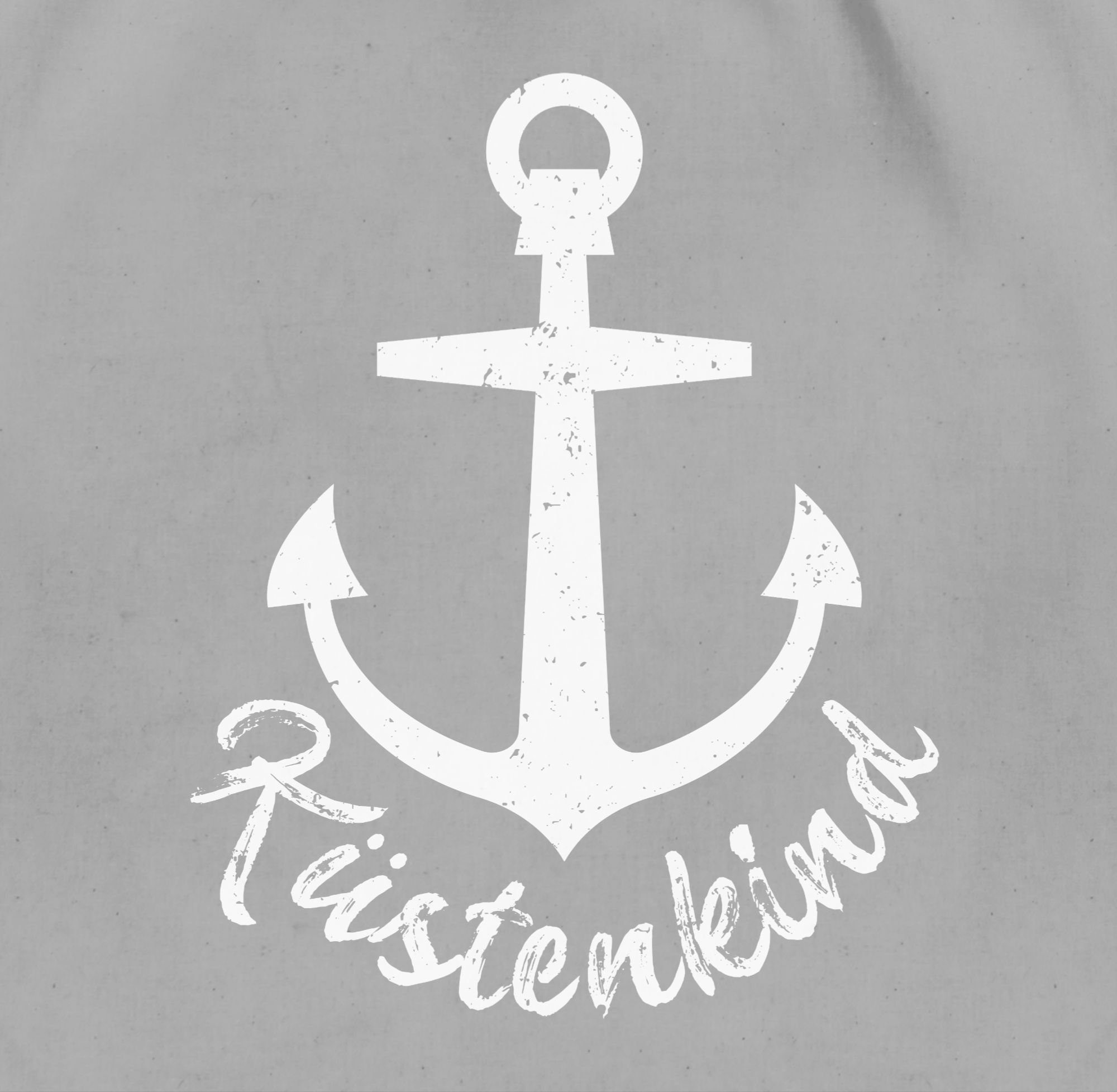 Shirtinstyle Turnbeutel Mit Anker-Motiv – 12 Liter, 100% Baumwolle, Öko-Tex 100