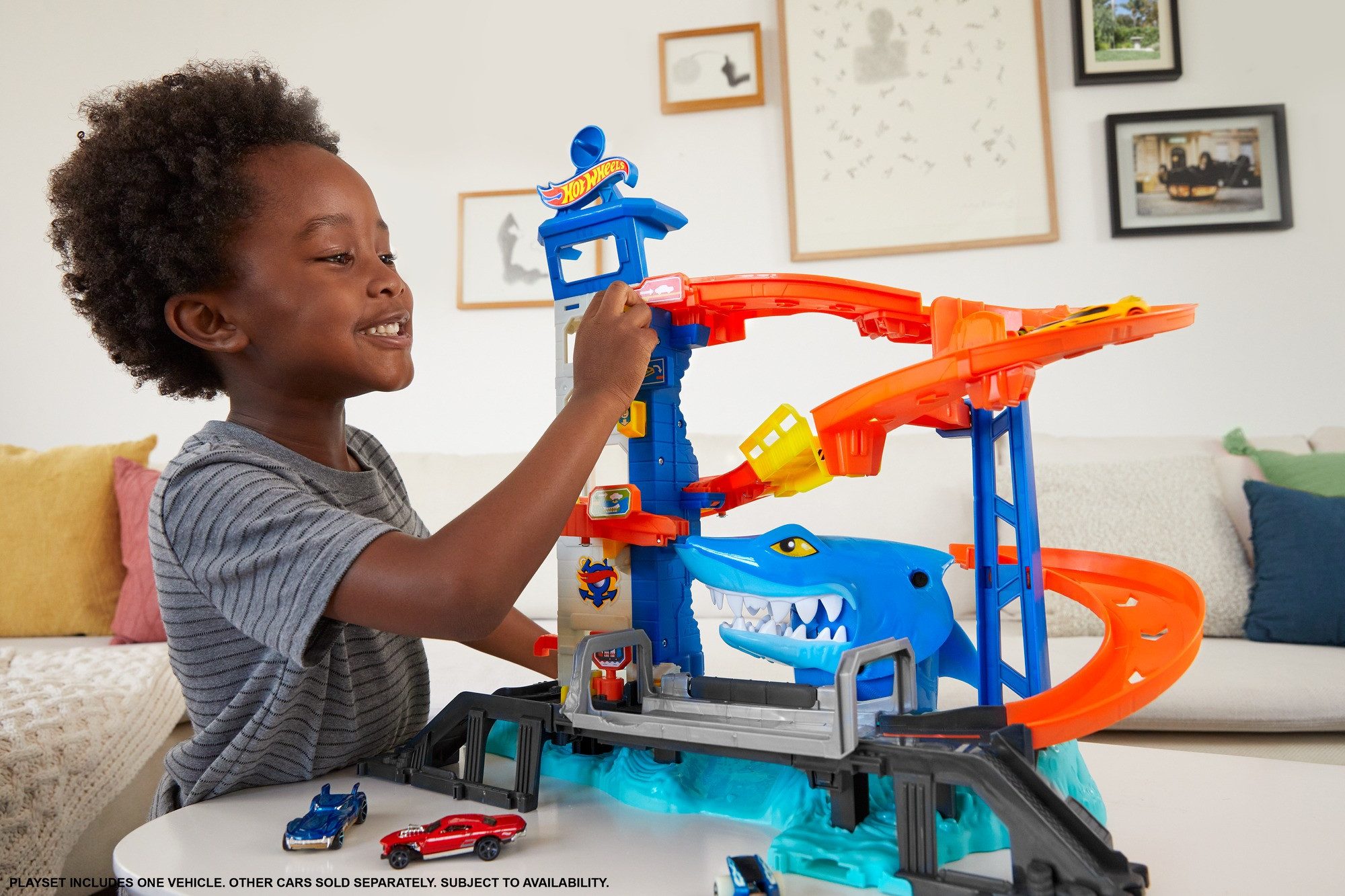Hot Wheels Autorennbahn City, (21-tlg)