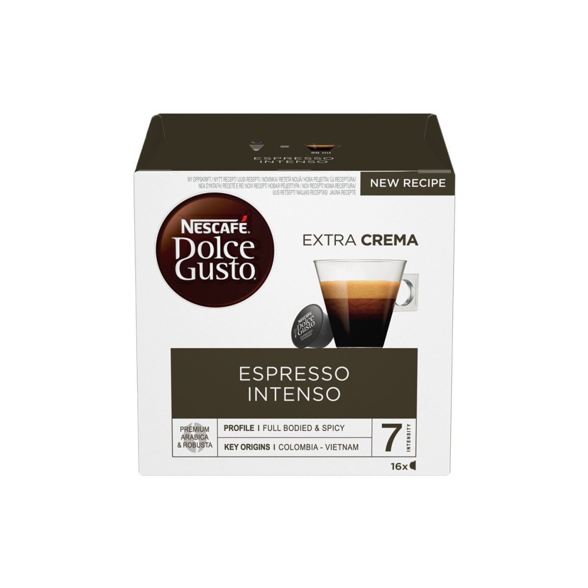 NESCAFE Kaffee Kaffeekapseln NESCAFÉ® Dolce Gusto® Espresso Intenso, 16 Stk.