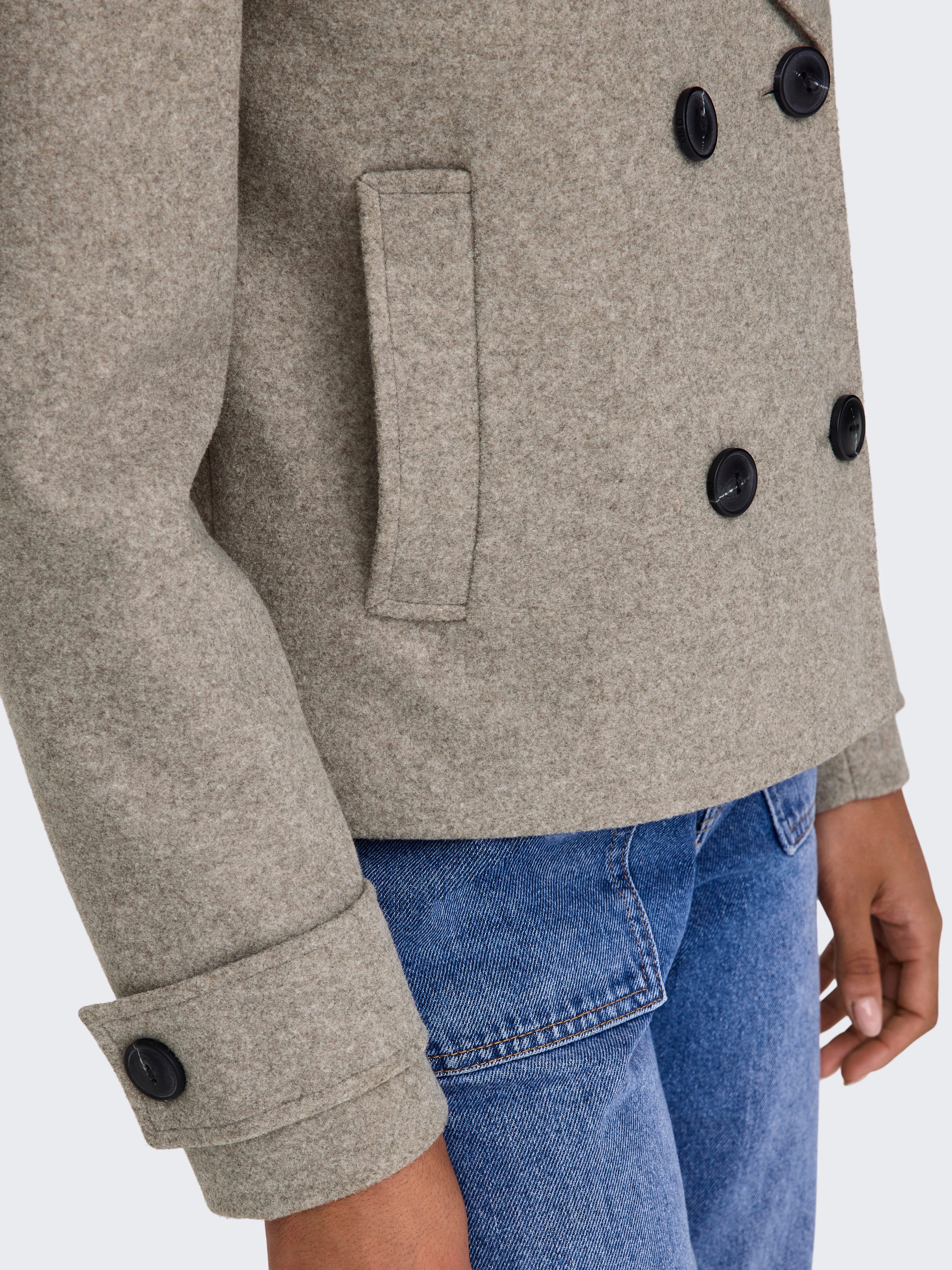 ONLY Kurzjacke ONLFREJA LIFE SHORT DB JACKET OTW NOOS Kunstfaser