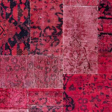 Teppich Patchwork - 269 x 180 cm - mehrfarbig, morgenland, rechteckig, Höhe: 7 mm, Wohnzimmer, Handgeknüpft, Einzelstück mit Zertifikat