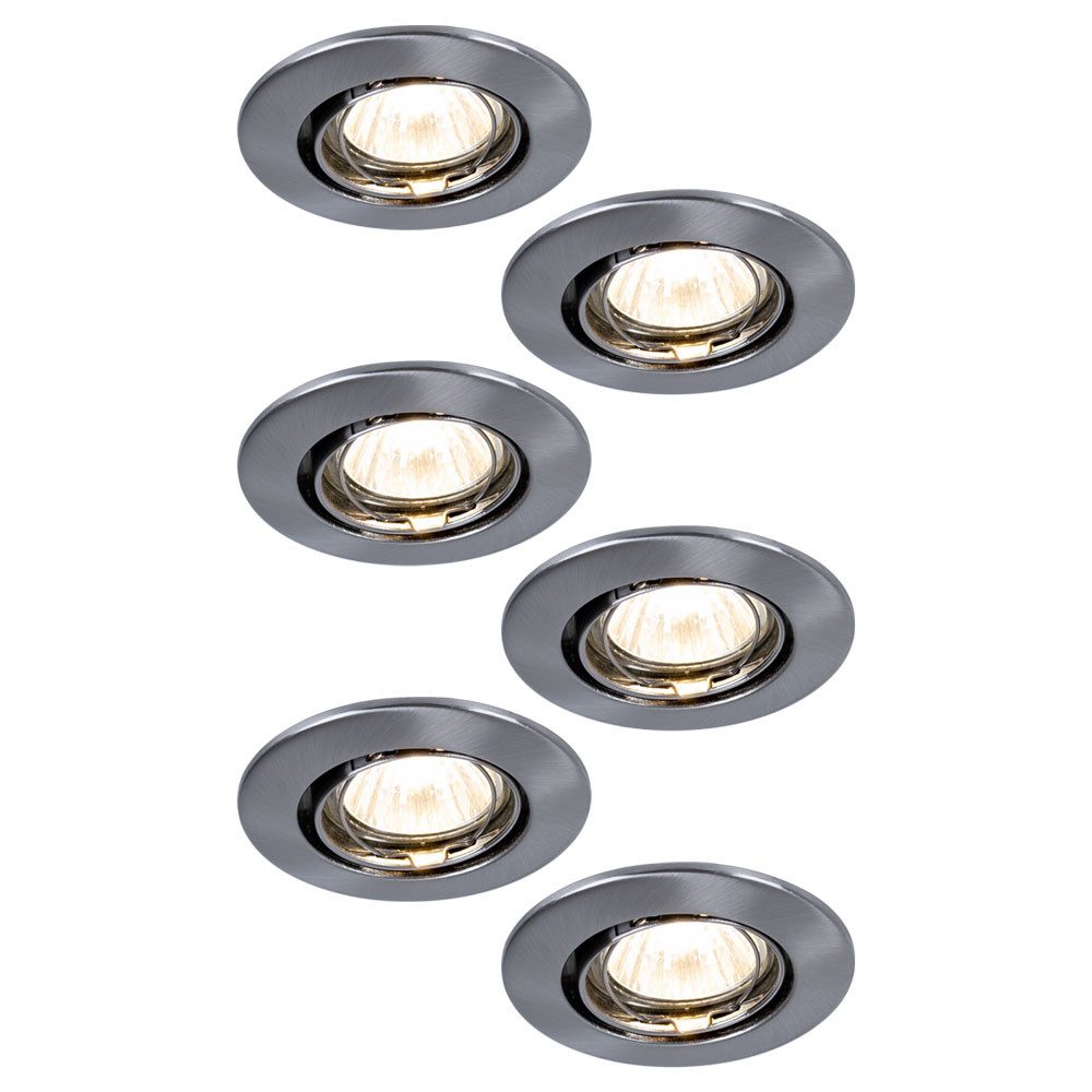 etc-shop Einbauleuchte, Leuchtmittel nicht inklusive, Einbauspots Deckenspot Deckenleuchte 30° schwenkbar schwenkbar Dimmbar