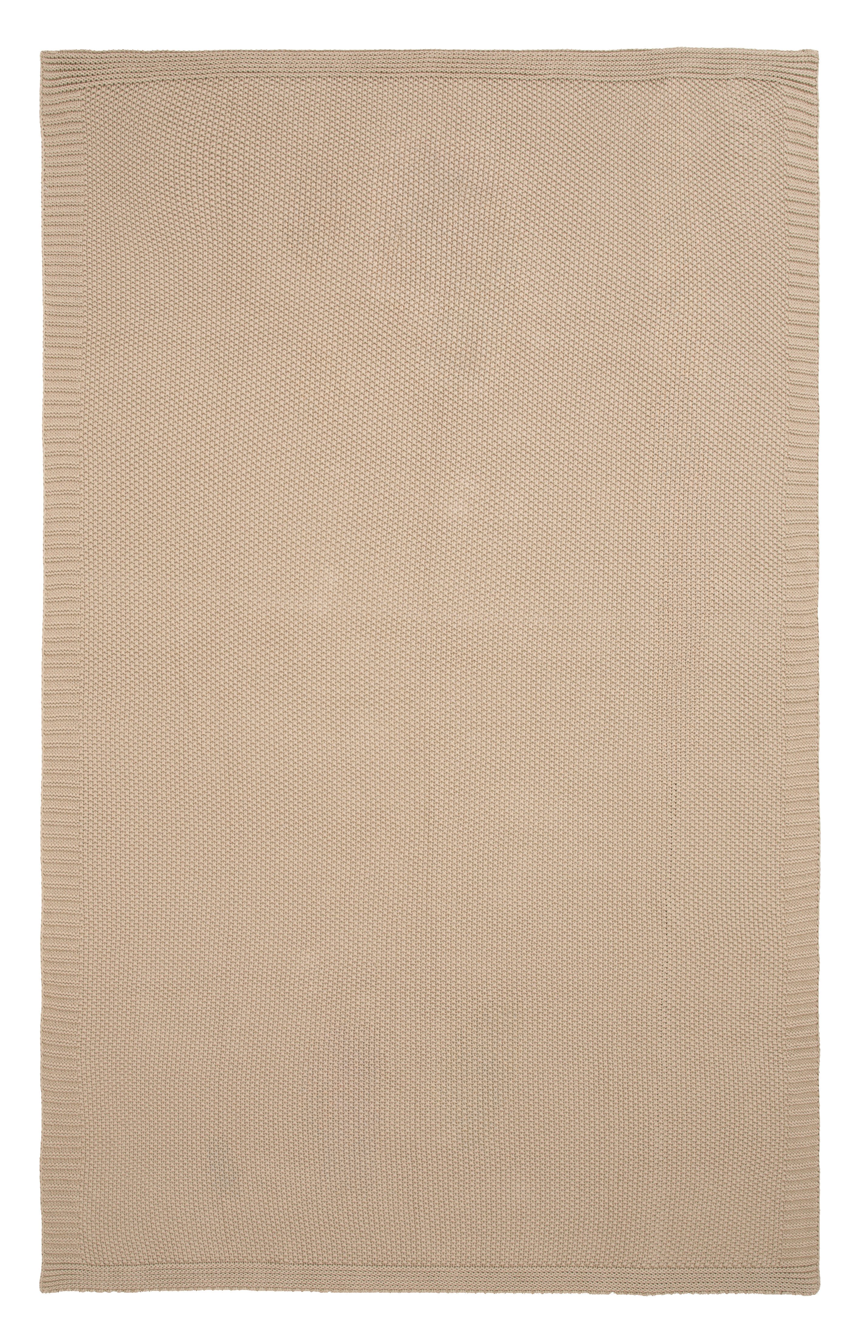 Wohndecke Phelon, OTTO home, 100% Baumwolle, Trendiges Strickmuster, 130 × 170 cm, 540 g/m², weich