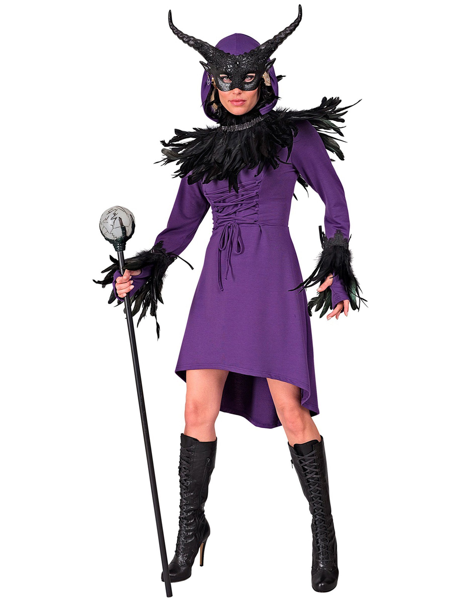 Widmann S.r.l. Kostüm Mittelalter Gothic Kleid für Damen