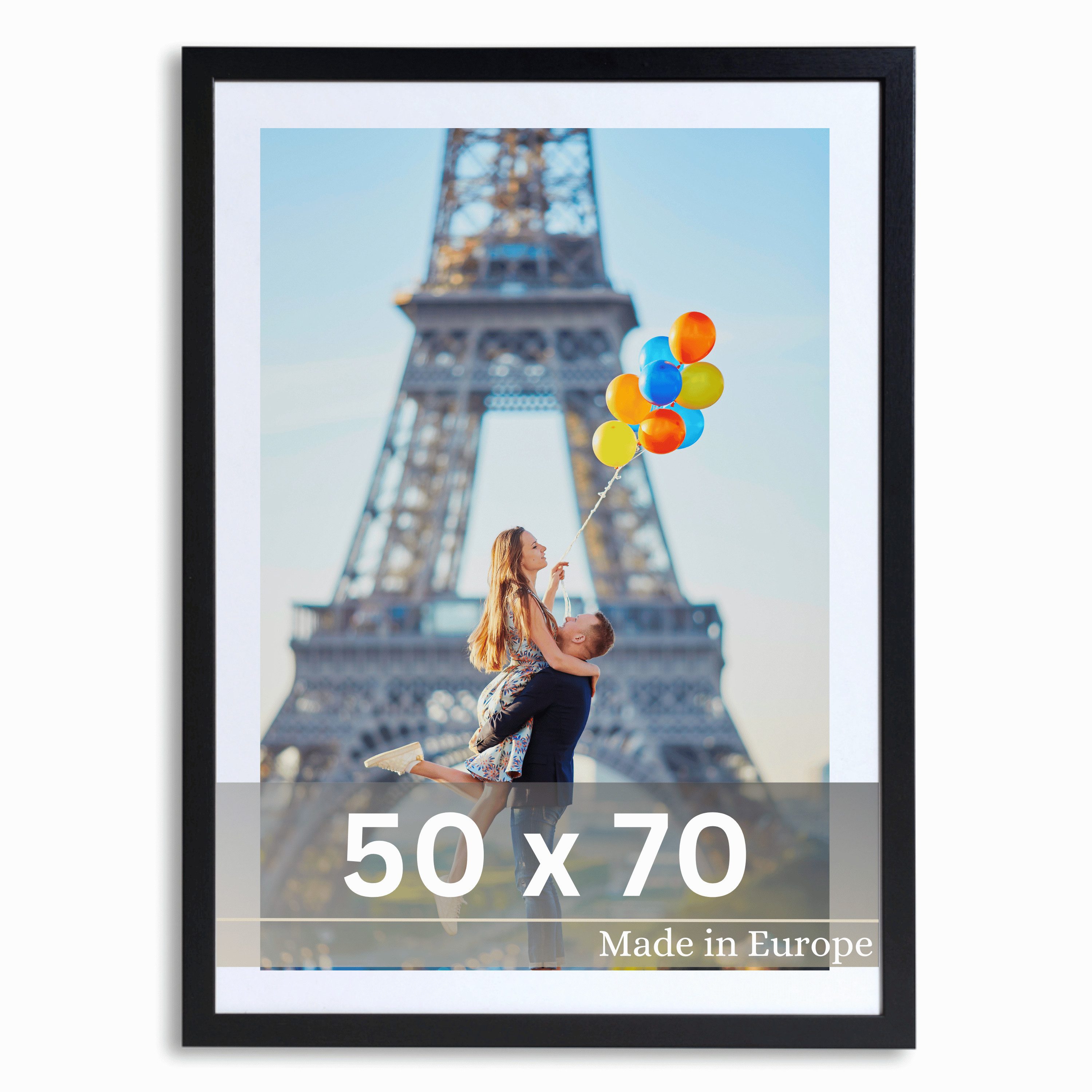 Victor (Zenith) Bilderrahmen Richter, Bilderrahmen Schwarz 50x70 cm mit 40x günstig online kaufen