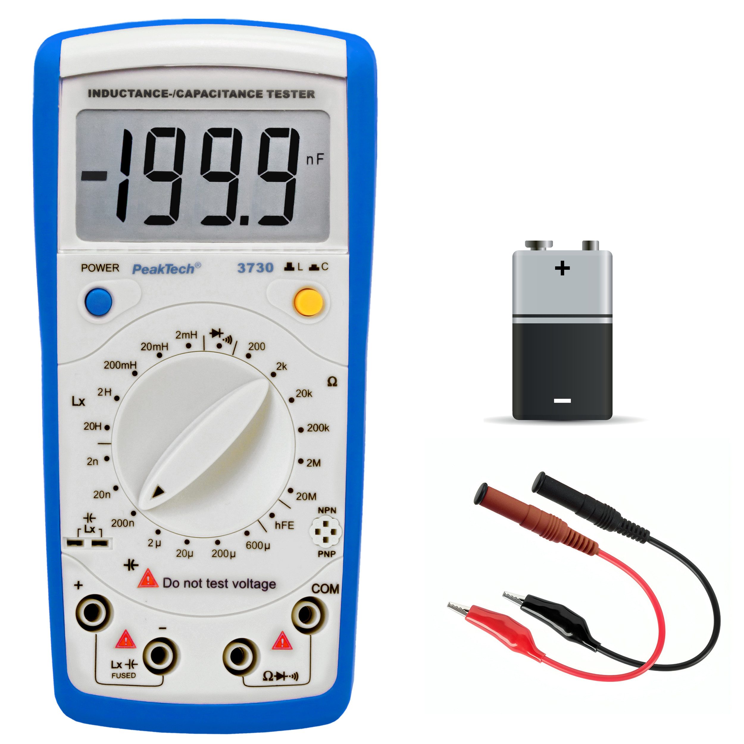 Multimeter PeakTech P 3730: LCR-Meter ~ 2.000 Counts ~ 20MOhm ~ 200µF ~ 20H