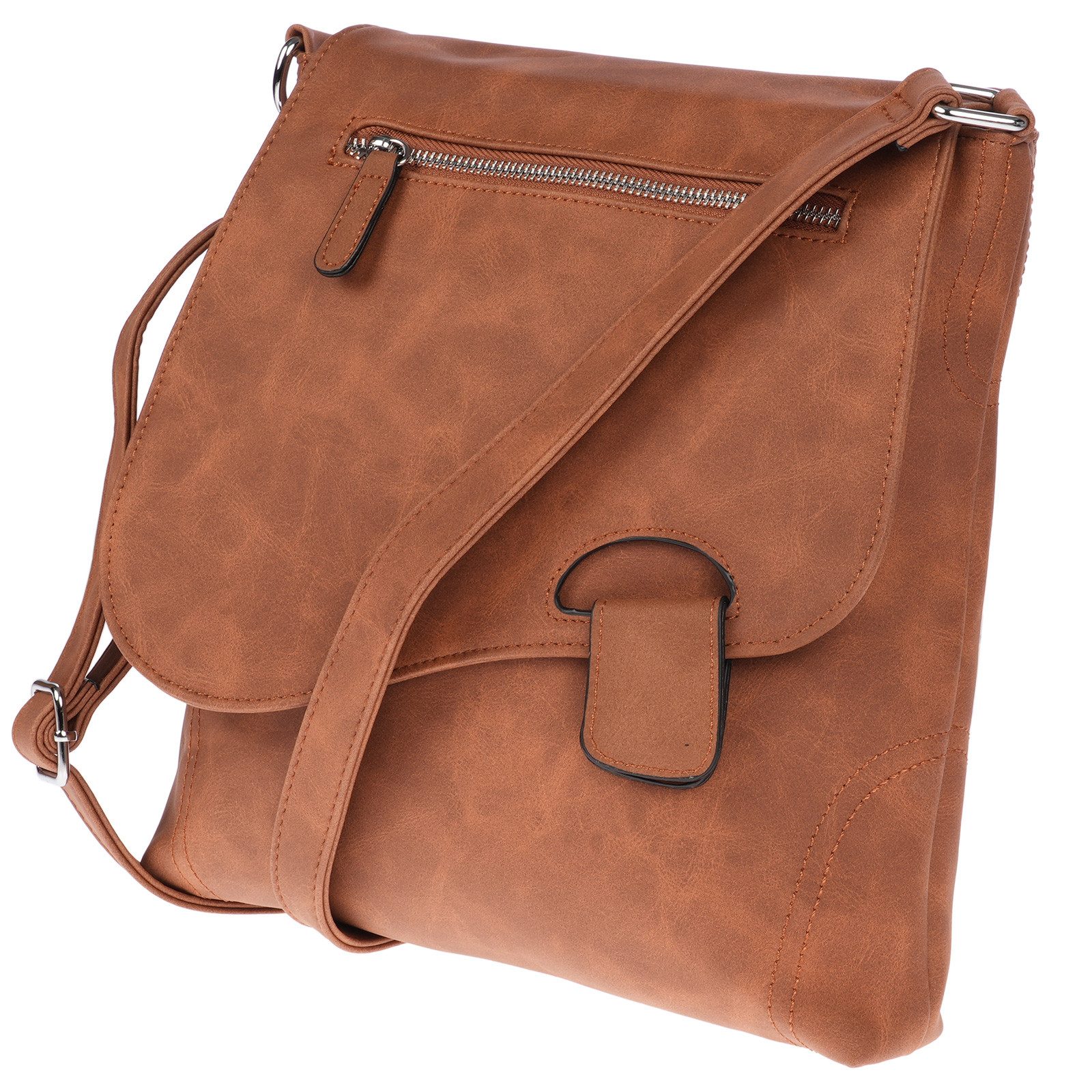 Umhängetasche Große Damen Tasche Umhängetasche Leder Optik