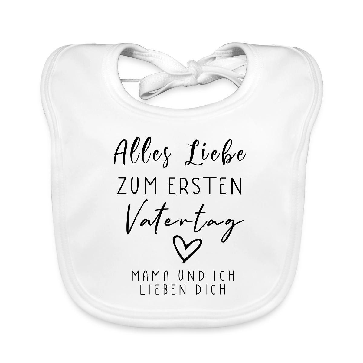 Lätzchen Alles Liebe Zum Ersten Vatertag Geschenk für Papa Bio Baby Lätzchen Wa