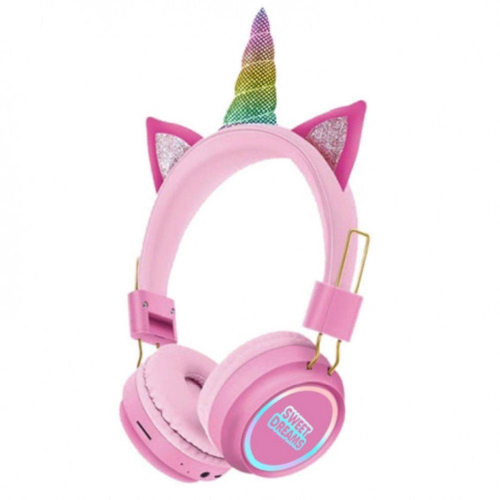 Kids Euroswan Einhorn Kopfhörer Kabellos Bluetooth Kinder-Kopfhörer