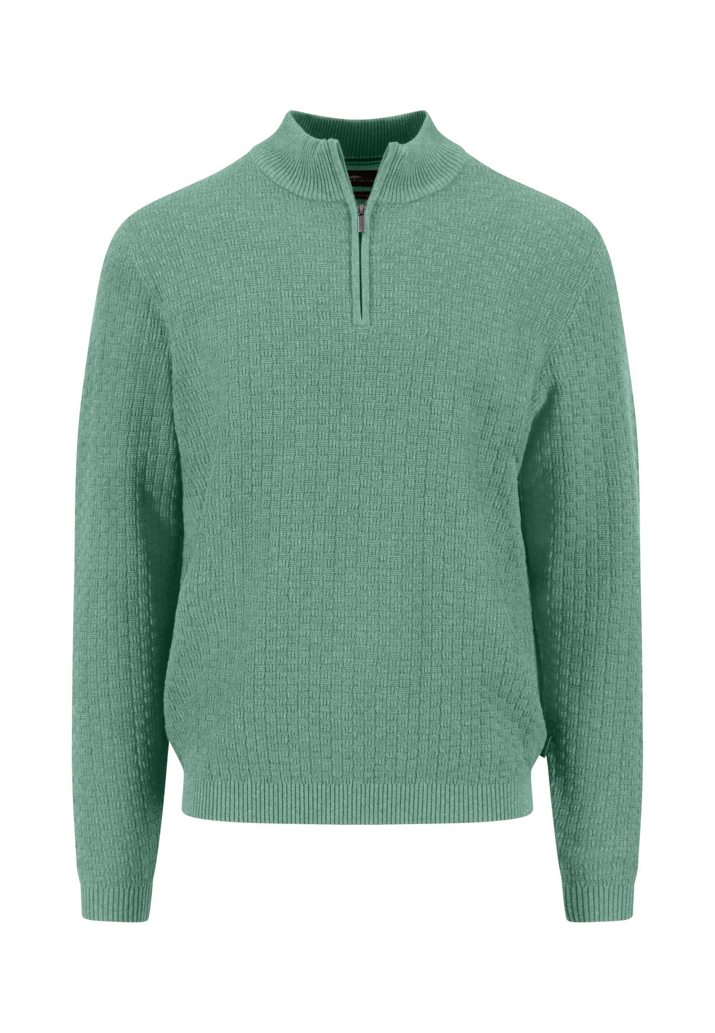 FYNCH-HATTON Strickpullover Zip Troyer, structure fern günstig online kaufen