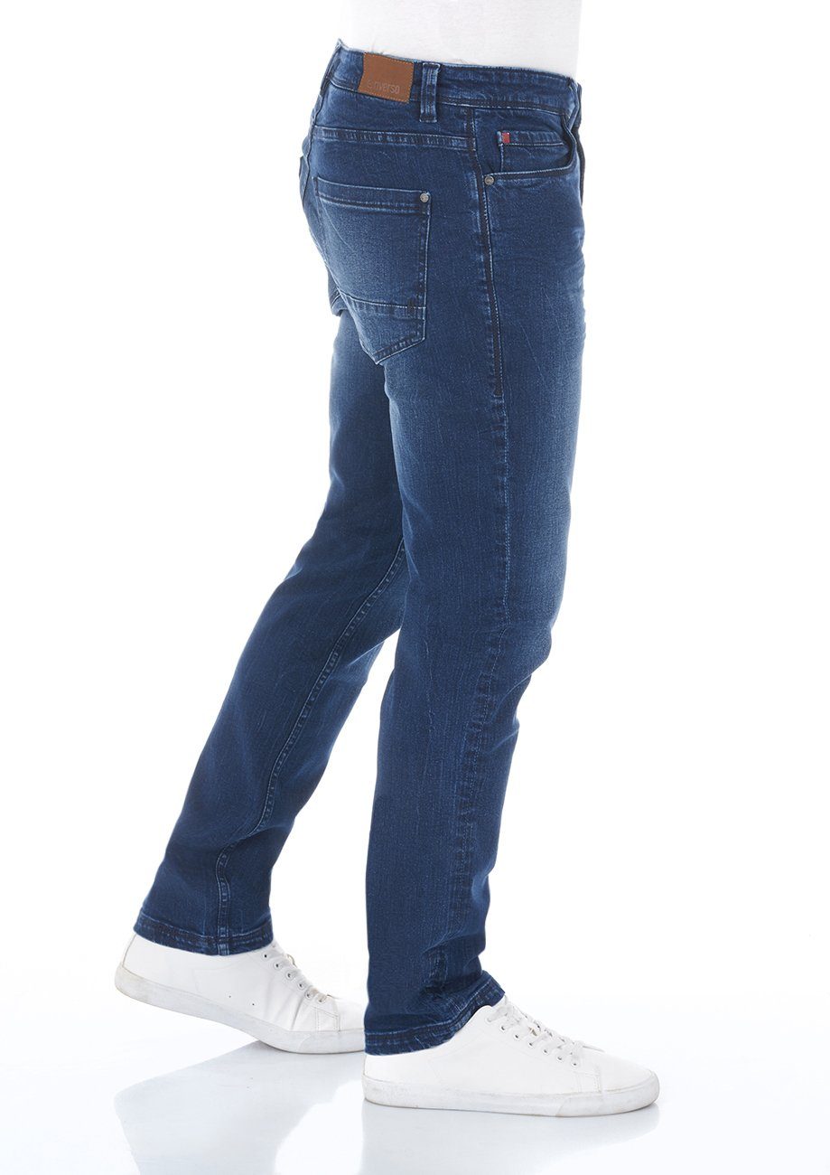 Jeanshose Straight-Jeans Denim riverso Stretch Denim Blue Regular RIVChris mit (19400) Fit Hose Herren Dark