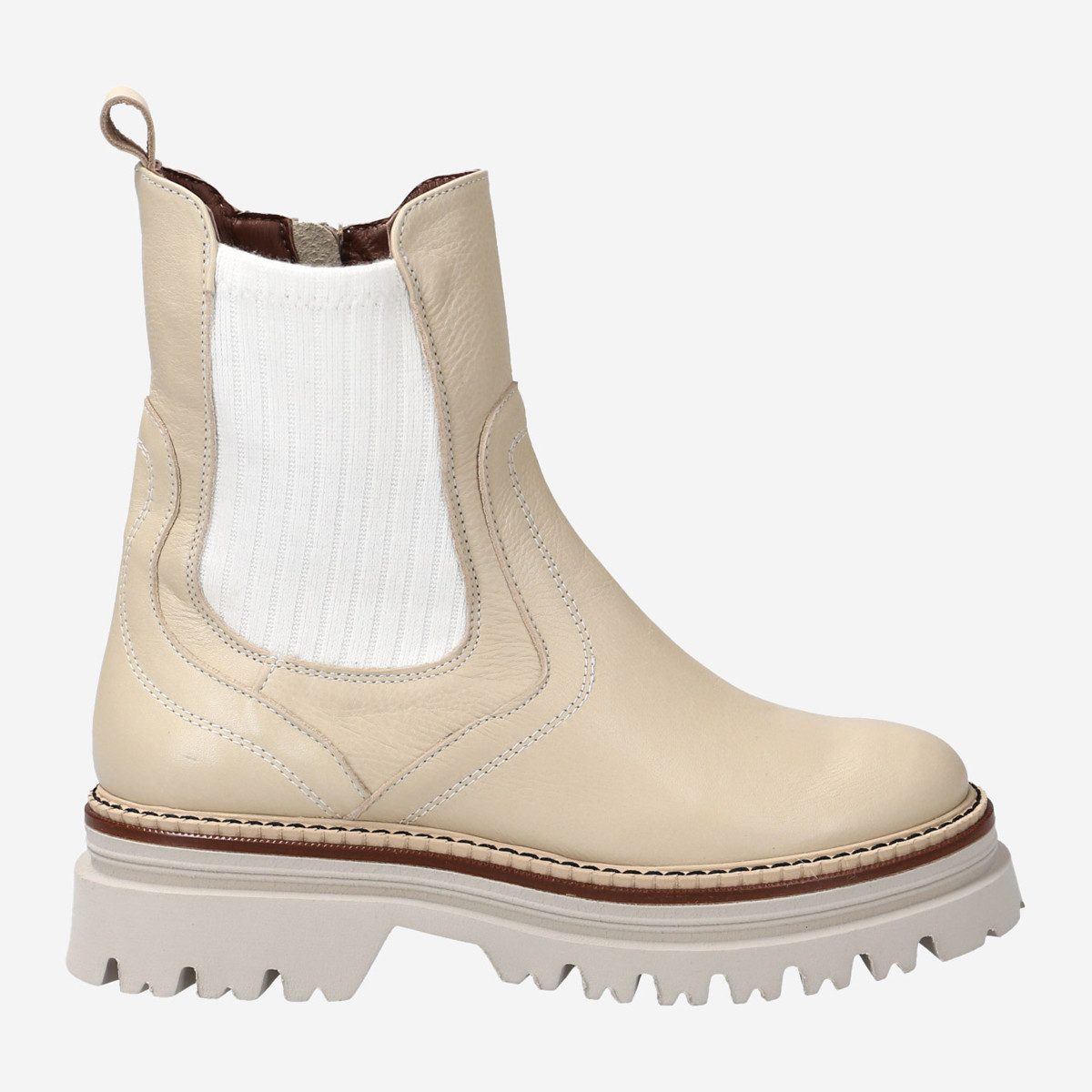 Maripé BEATRICE AVORIO, Stiefeletten in Beige für Damen Stiefelette