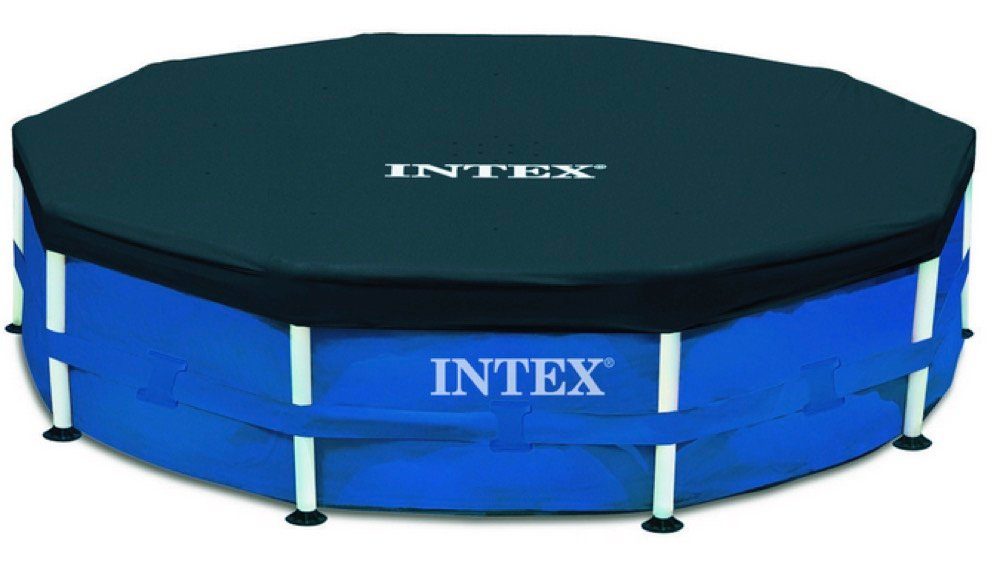 Intex Pool-Abdeckplane Abdeckplane rund für Frame-Pool Ø 305cm Überhang 25cm 28030