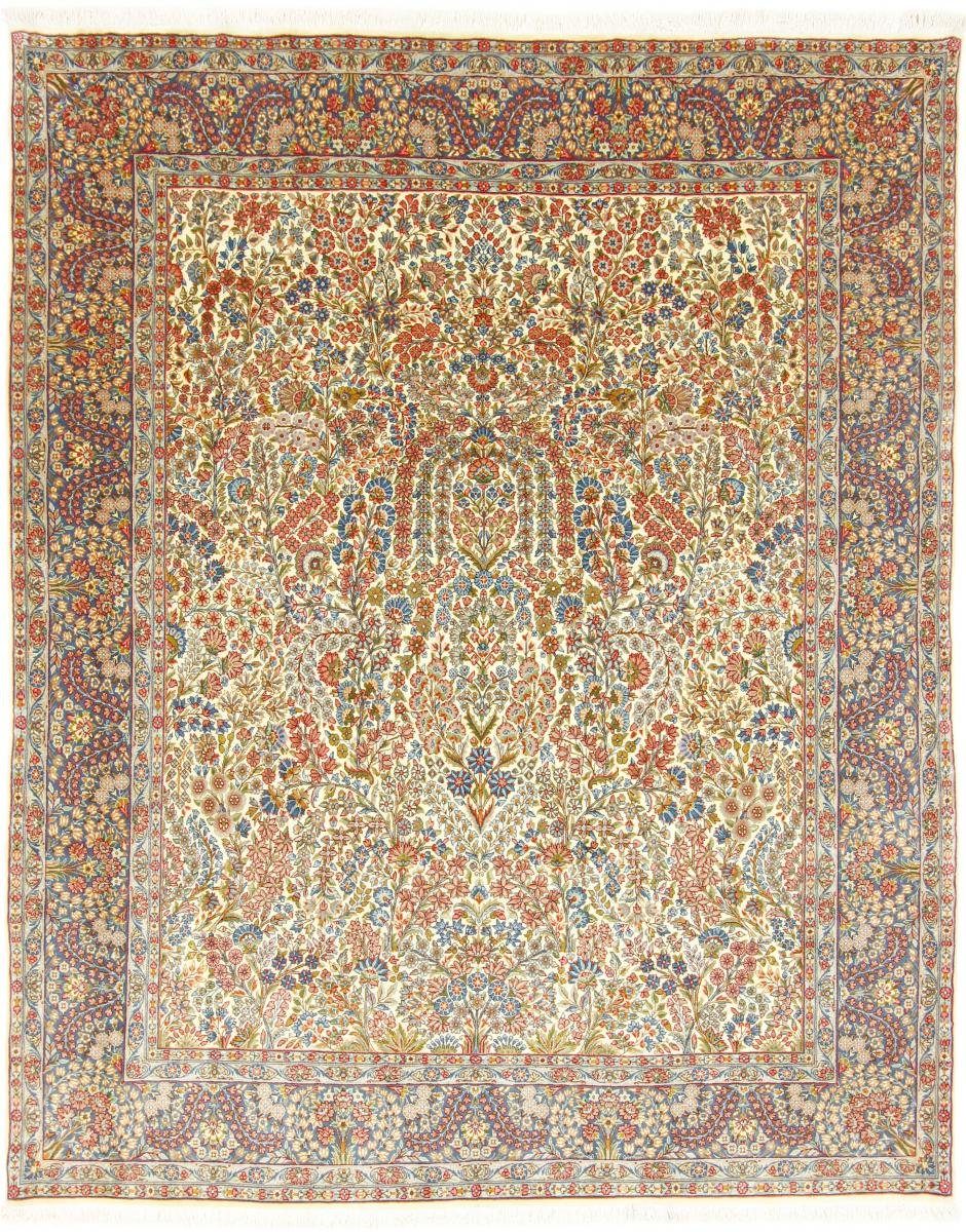 Orientteppich Kerman 219x273 Handgeknüpfter Orientteppich / Perserteppich, Nain Trading, rechteckig, Höhe: 12 mm