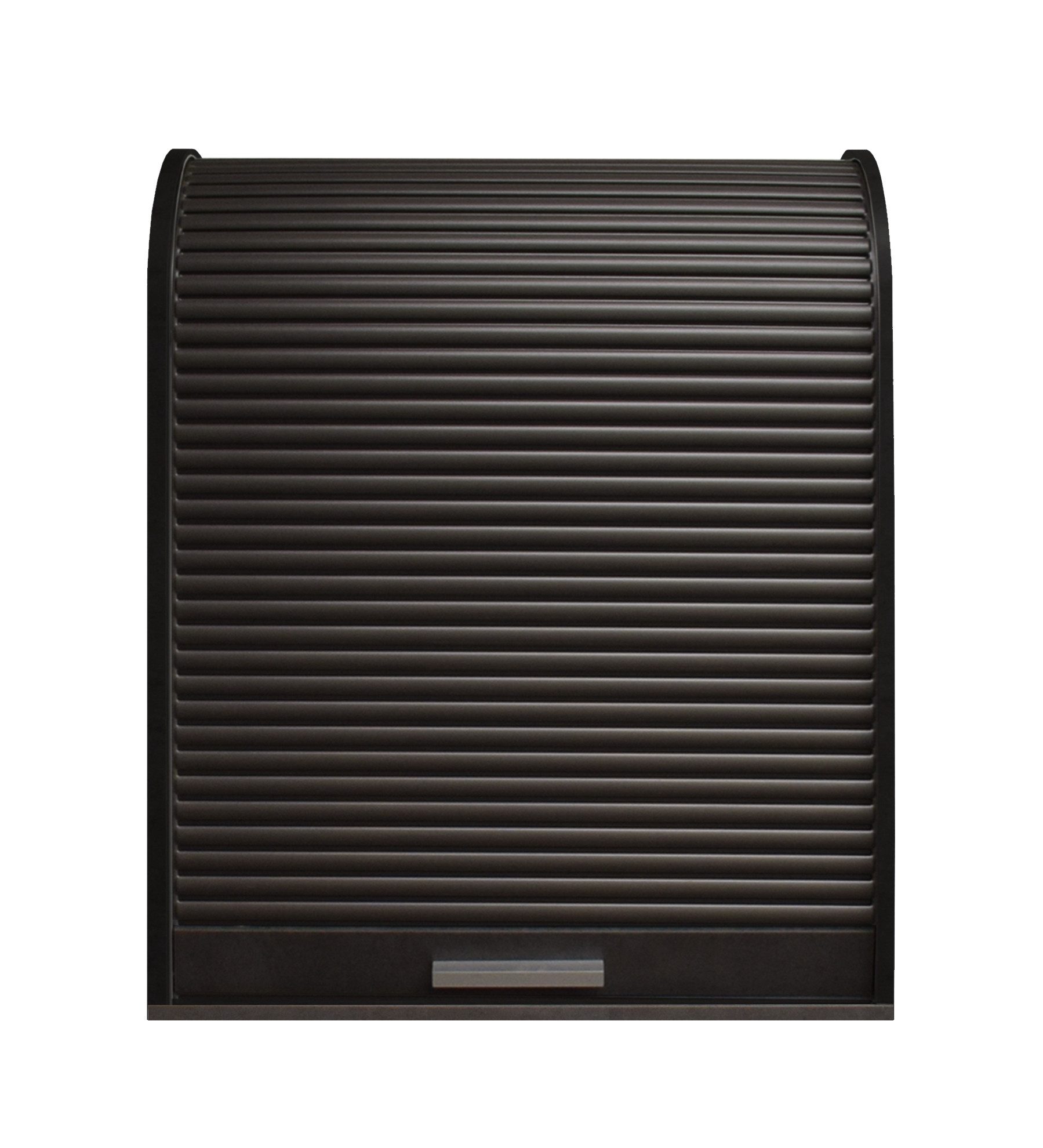 möbelando Jalousieschrank Jalousieschrank in schwarzstahl / graphit