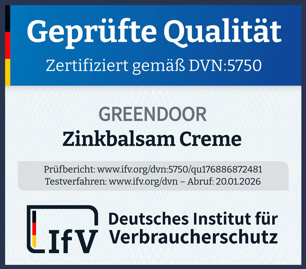 GREENDOOR Gesichtspflege Zinkbalsam bei Pickeln und Hautrötung