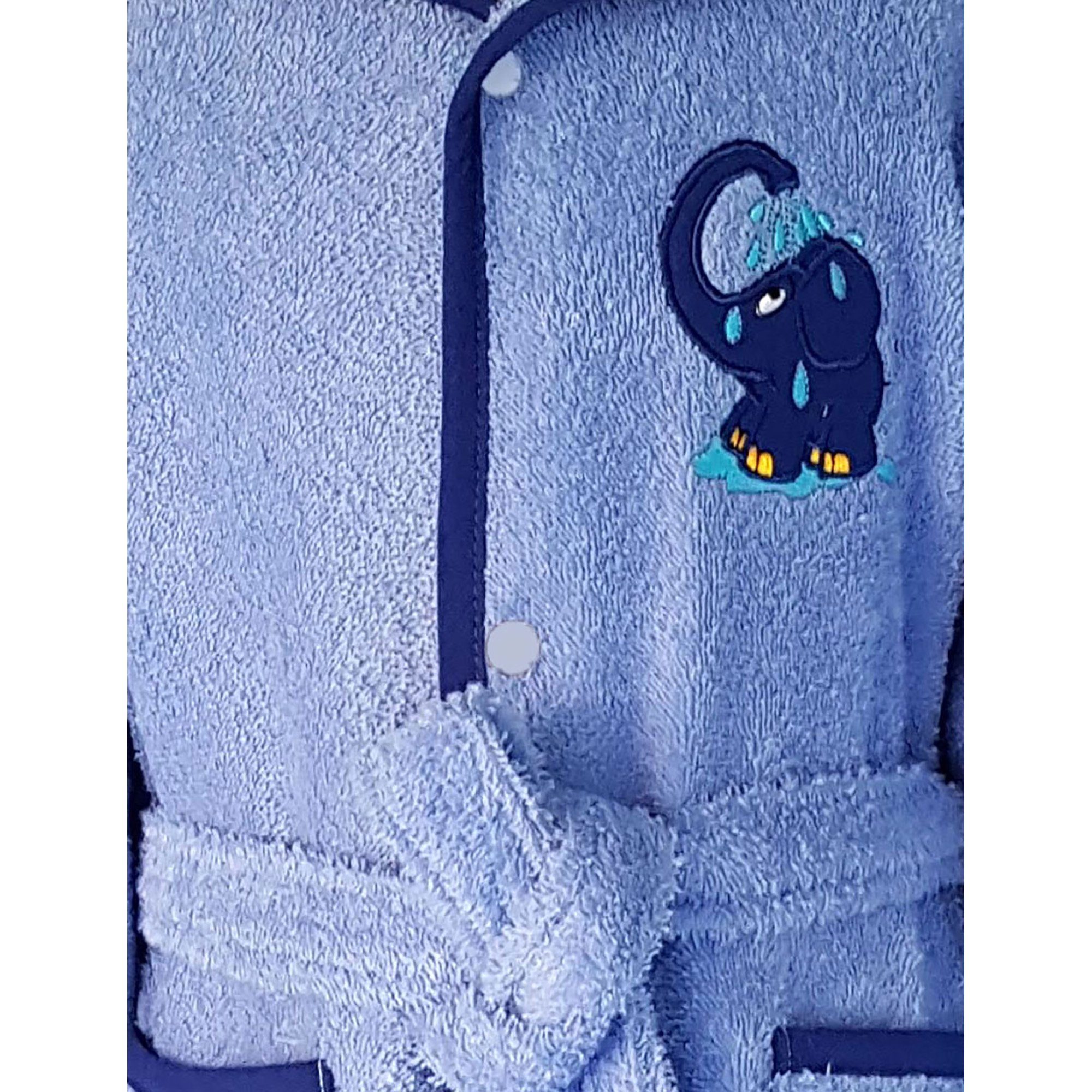 Smithy Kinderbademantel Die Sendung mit dem blauen Elefanten, 100% Baumwolle