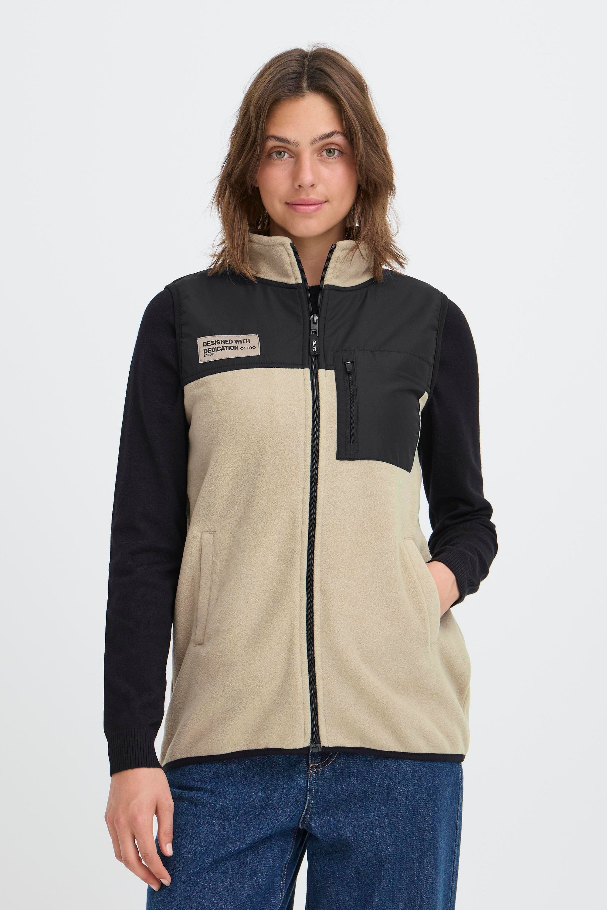 OXMO Fleeceweste OXNETE FLEECE VEST Modische Fleeceweste mit praktischen Ta günstig online kaufen