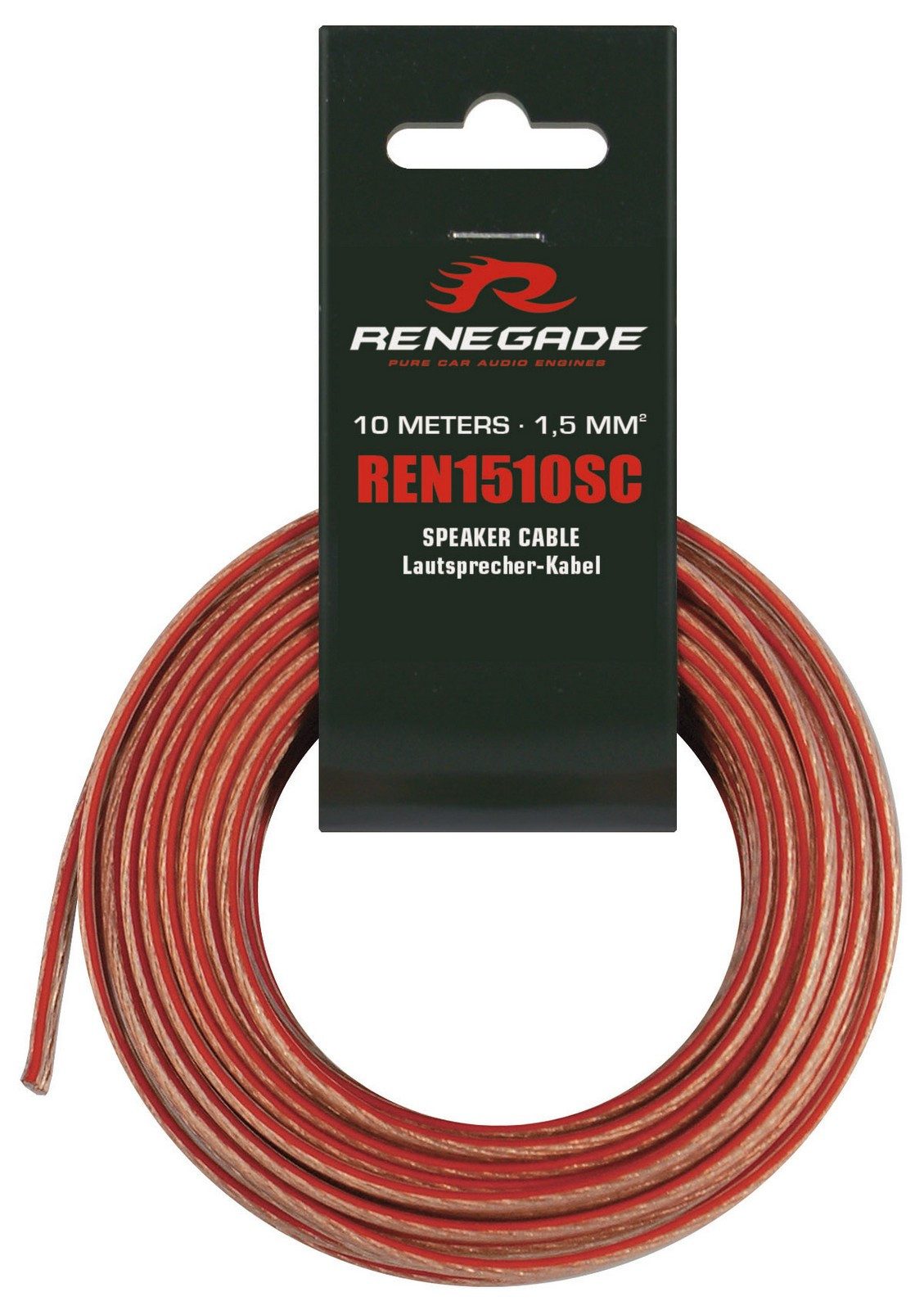 Renegade Renegade REN1510SC Lautsprecherkabel 1,5 qmm, 10 m Auto-Lautsprecher