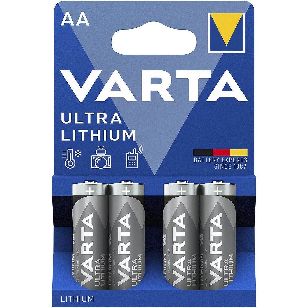 VARTA ULTRA LITHIUM Batterie, (1.5 V, 4 St)