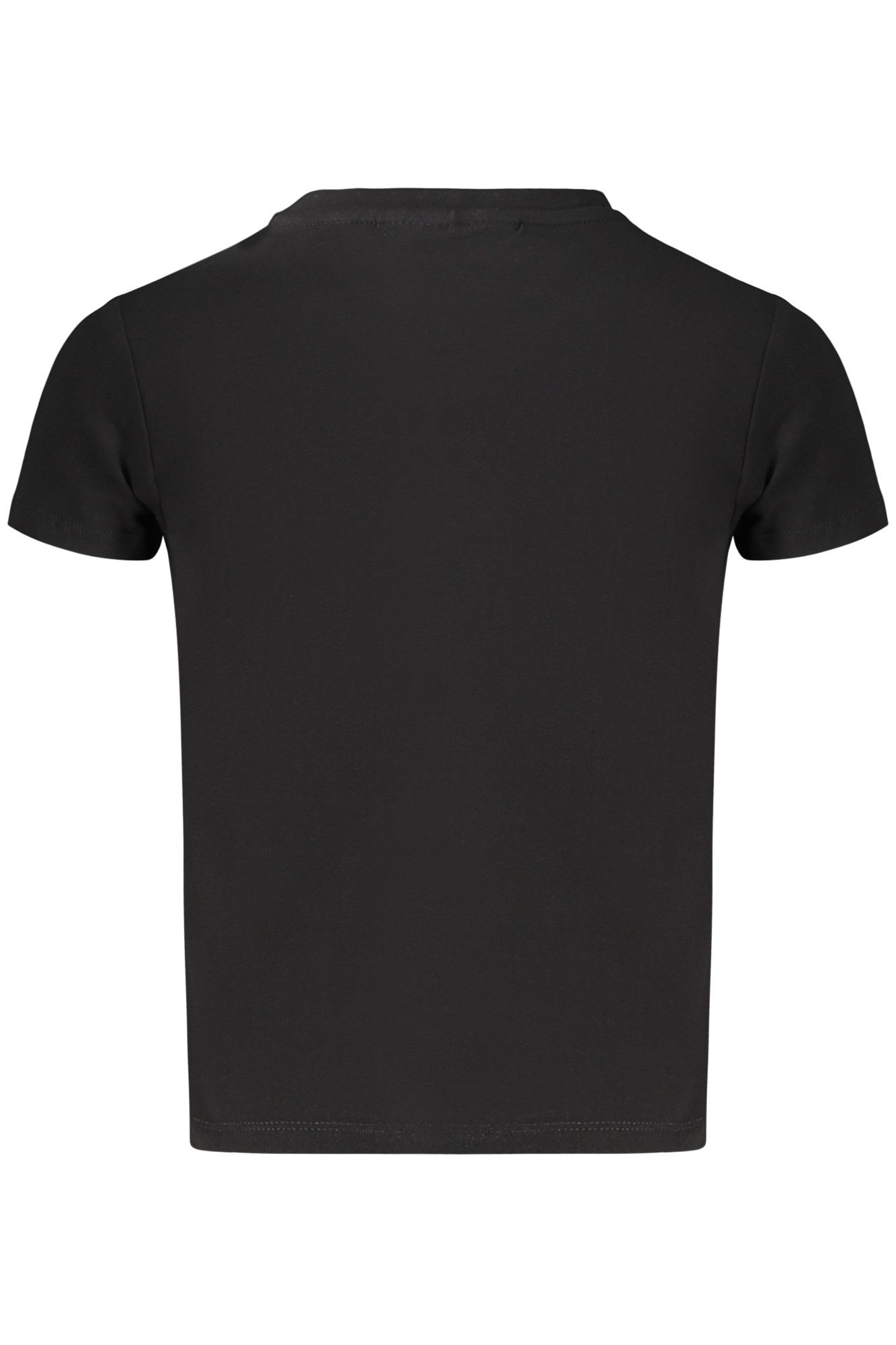 GUESS JEANS T-Shirt Schwarzes Mädchen T-Shirt mit Logo-Stickerei und