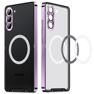 Wigento Handyhülle Für Samsung Galaxy S24 Magsafe Frosted Metall Case Cover Schutz Tasche