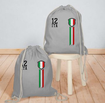 Shirtracer Turnbeutel 12 Mann Italien, 2024 Fussball EM Fanartikel