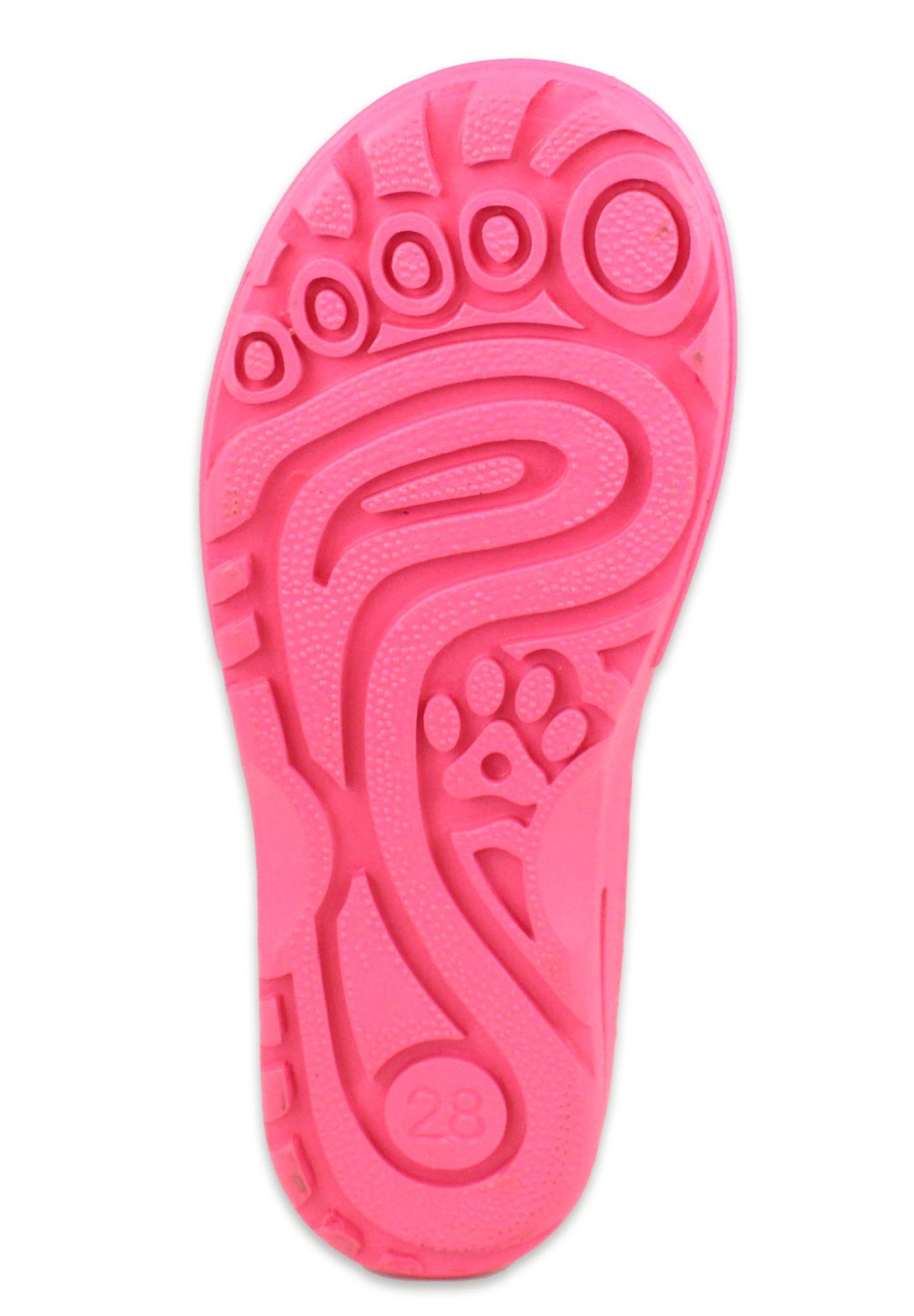 Beck Gummistiefel Regenbogen Gummistiefel (wasserdichter, schmaler Stiefel, für trockene Füße und gute Laune) herausnehmbare Innensohle, flexibler weicher Naturkautschuk