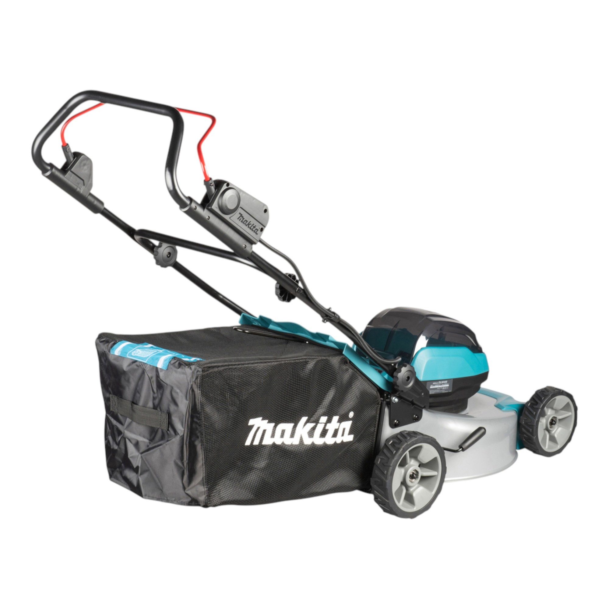 Makita Akkurasenmäher DLM 466 PF2 Akku Rasenmäher 36 V (2x 18 V) 46 cm Brushless + 2x