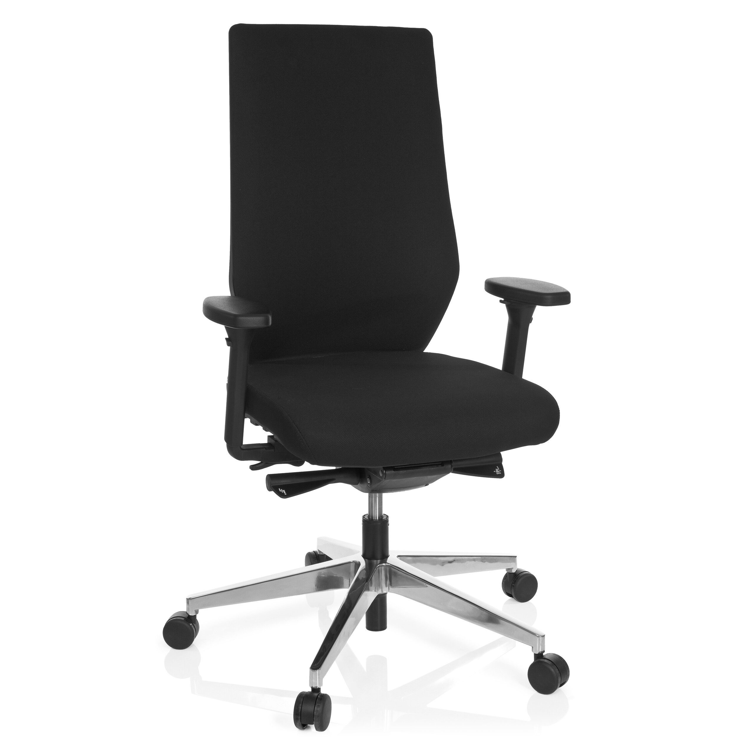 hjh OFFICE Drehstuhl Profi Bürostuhl PRO-TEC 700 Stoff mit Armlehnen (1 St), Ergonomischer Chefsessel, Schreibtischstuhl höhenverstellbar