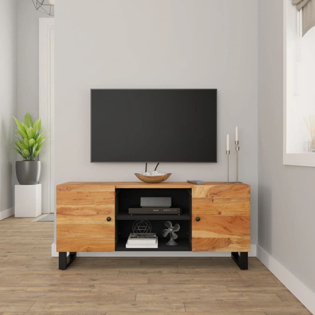Massivholz 105x33x46 cm TV-Schrank Akazie furnicato