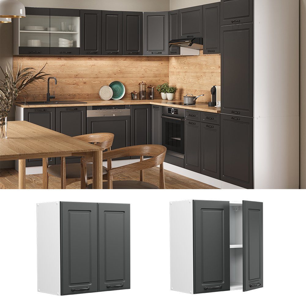 Vicco Hängeschrank R-Line, Anthrazit Landhaus/Weiß, 60 günstig online kaufen
