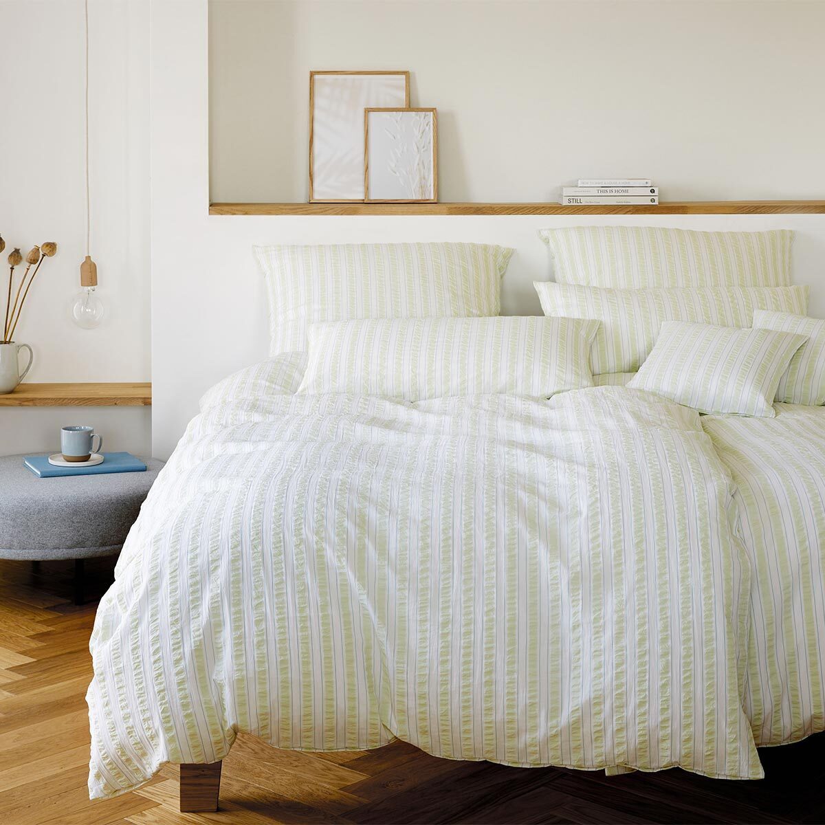 Elegante Bettwäsche, Seersucker, 2 teilig günstig online kaufen