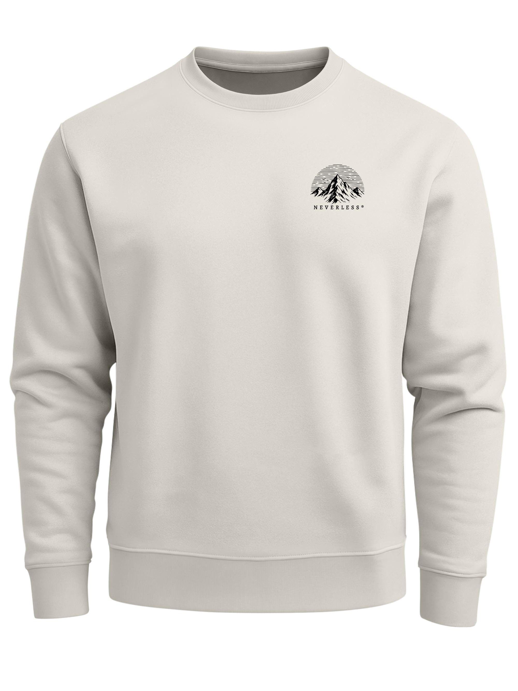 Neverless Sweatshirt Herren Sweatshirt mit Rückenprint - Into the Unknown - Regular Fit – Bild 4 von 5