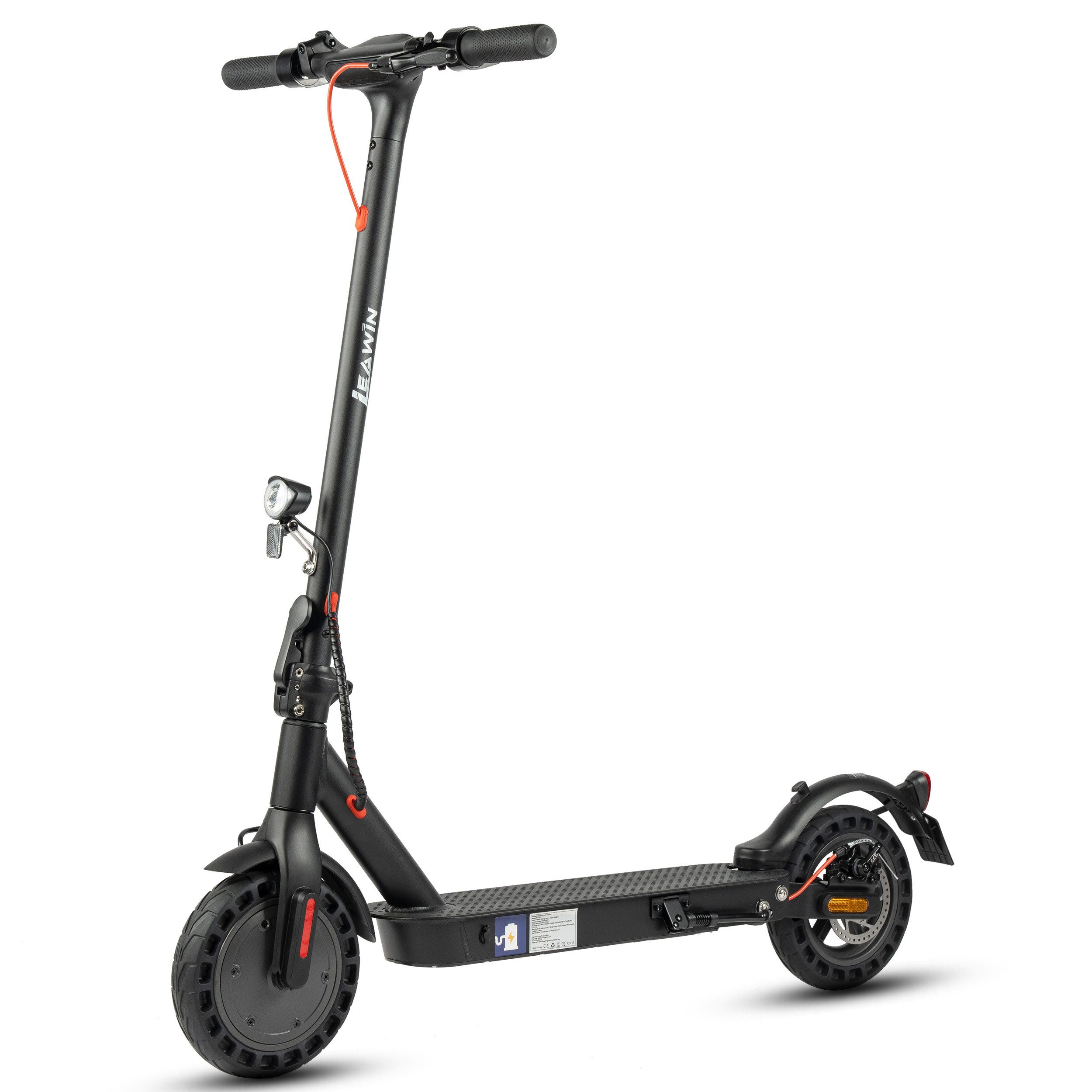 ZWHEEL E-Scooter 8,5 Zoll/10 Zoll, 270/360/600/720Wh, klappbar, mit Straßenzulassung, 500 W, 20 km/h, (E-ABS + Scheibenbremse, Federung, mit App, bis zu 120 kg), 10'' Vollgummireifen, 360Wh, 25–45 km, Klappbarer Aluminiumrahmen